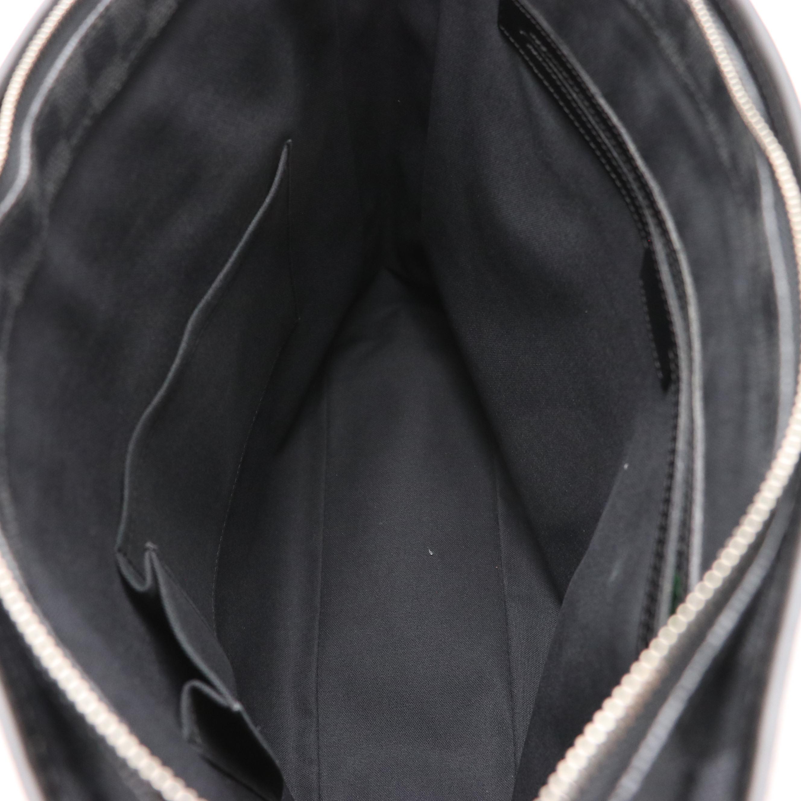 Louis Vuitton Tadao Tote in Damier Graphite Canvas and Black Leather with Strap