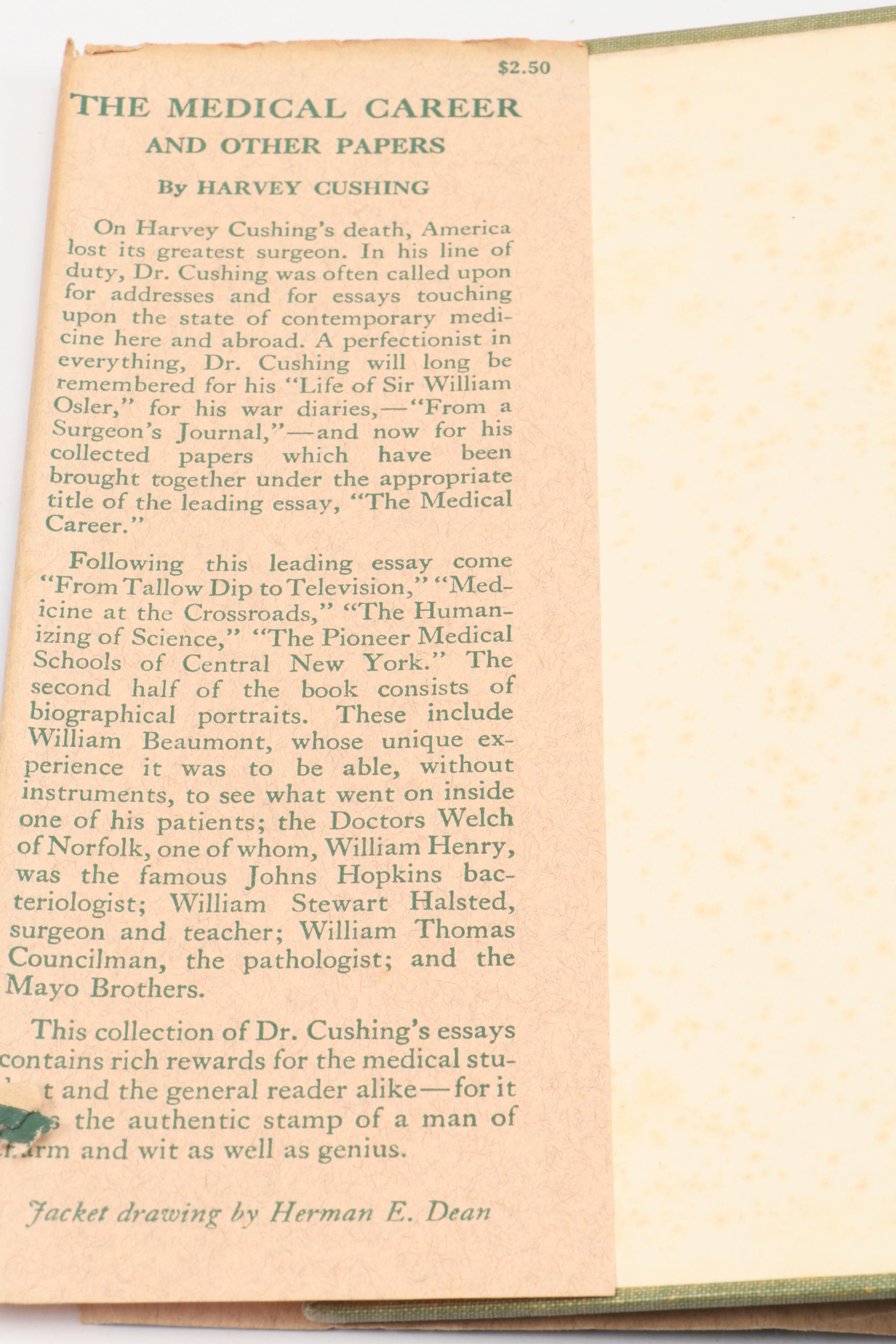 First Edition "Harvey Cushing" by John F. Fulton and More Harvey Cushing Books