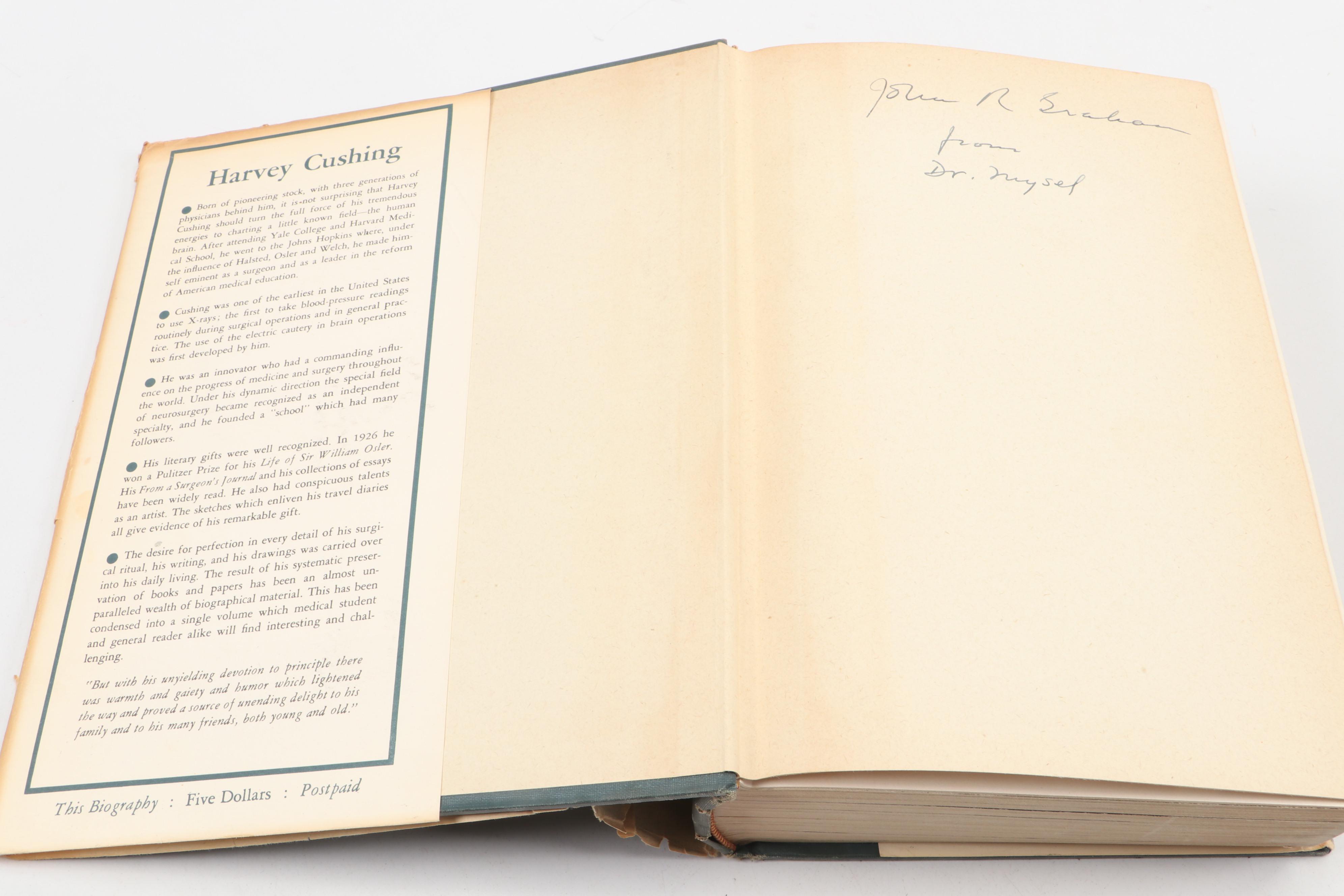 First Edition "Harvey Cushing" by John F. Fulton and More Harvey Cushing Books