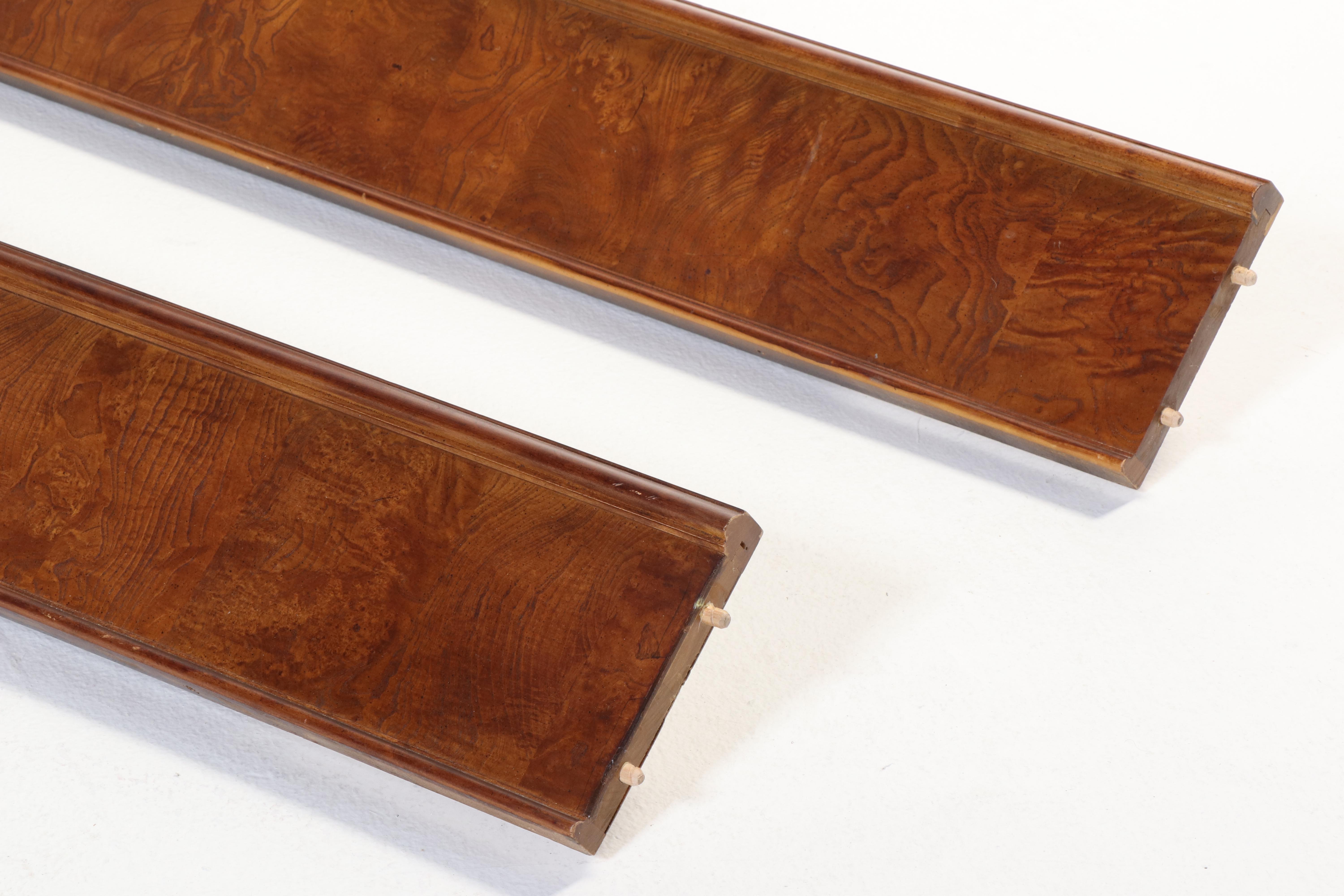 Henredon Charles X Style Burl Mahogany King Size Sleigh Bed