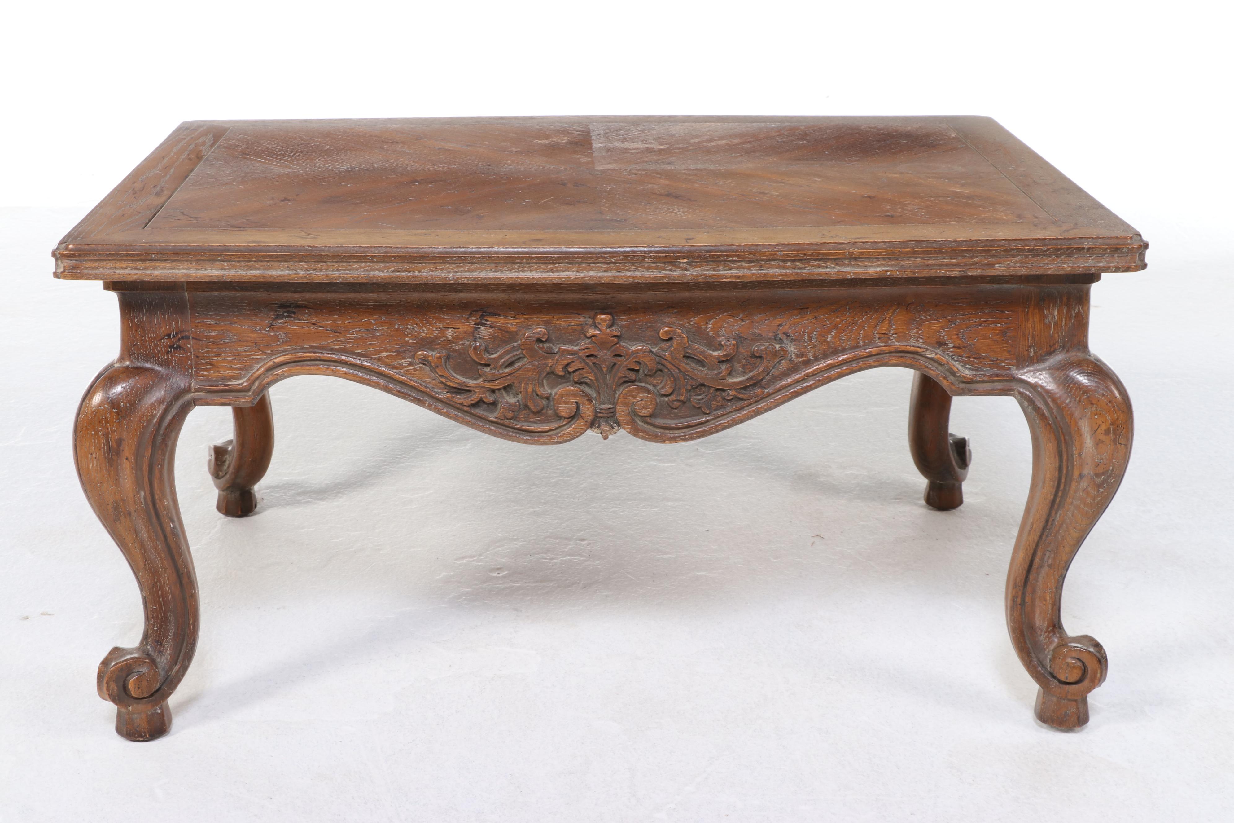 Heritage Grand Tour French Provincial Style Oak Side Table, Mid to Late 20th C.