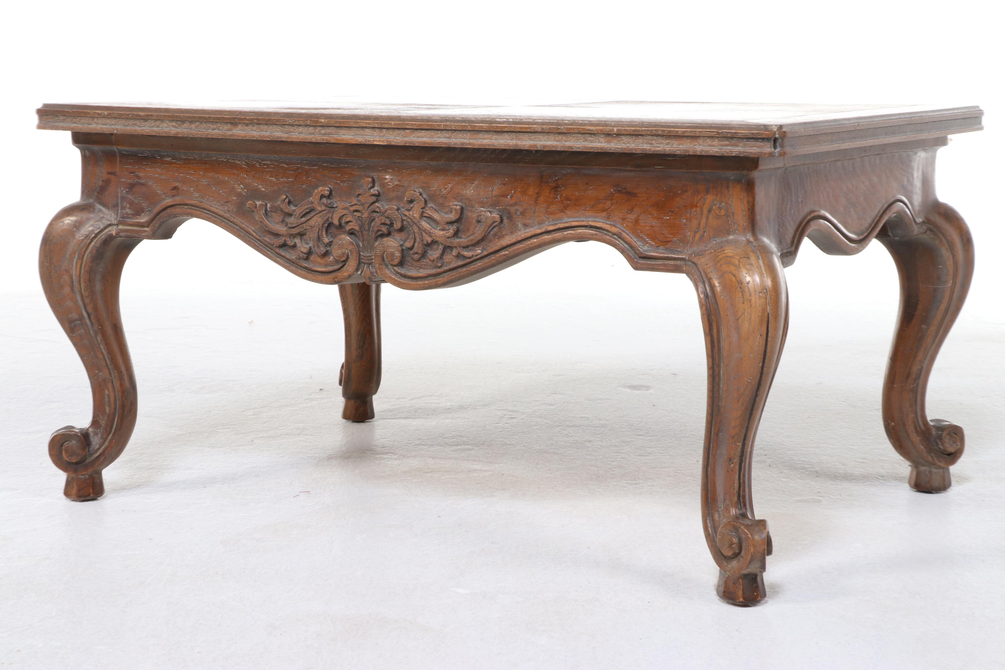 Heritage Grand Tour French Provincial Style Oak Side Table, Mid to Late 20th C.