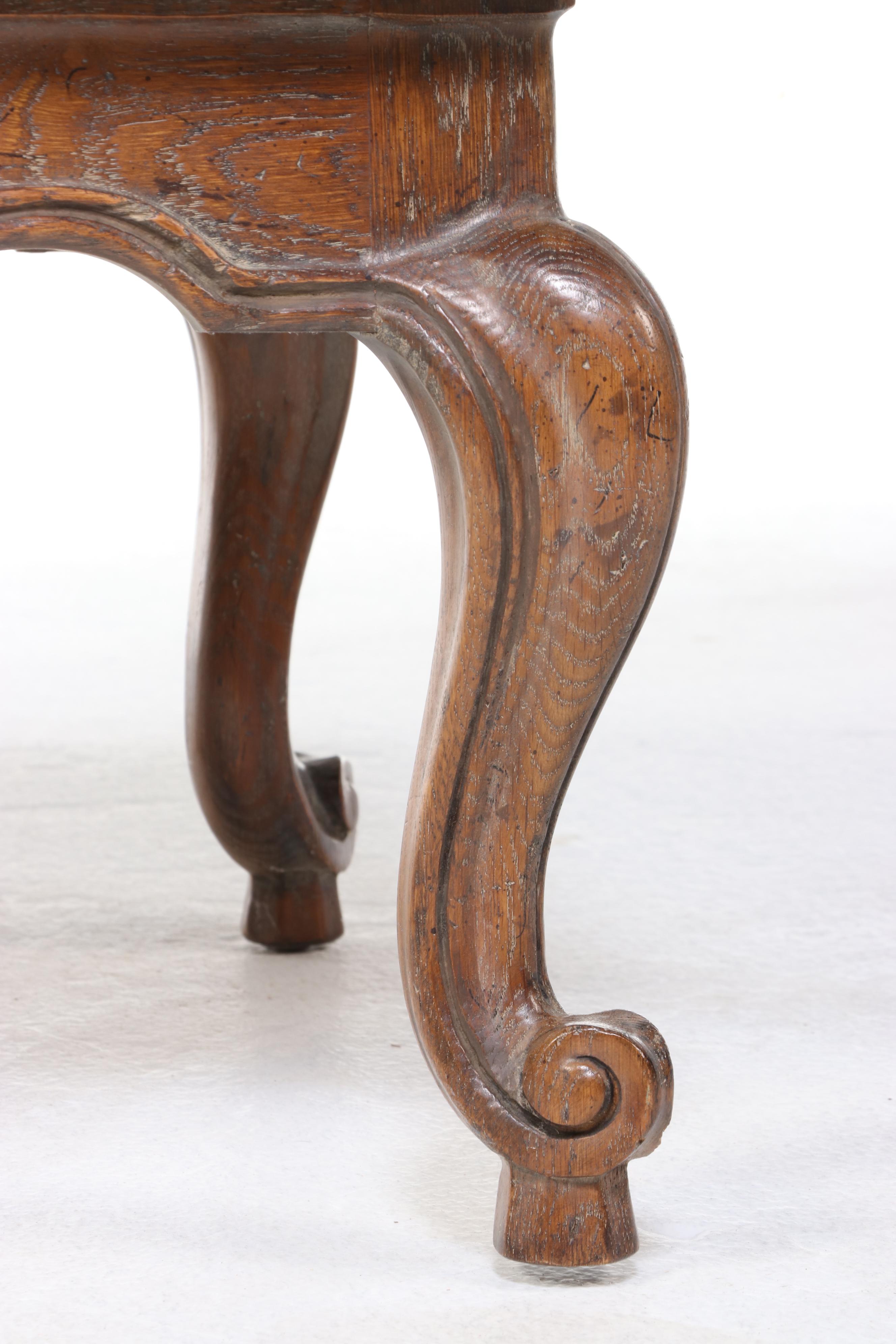 Heritage Grand Tour French Provincial Style Oak Side Table, Mid to Late 20th C.