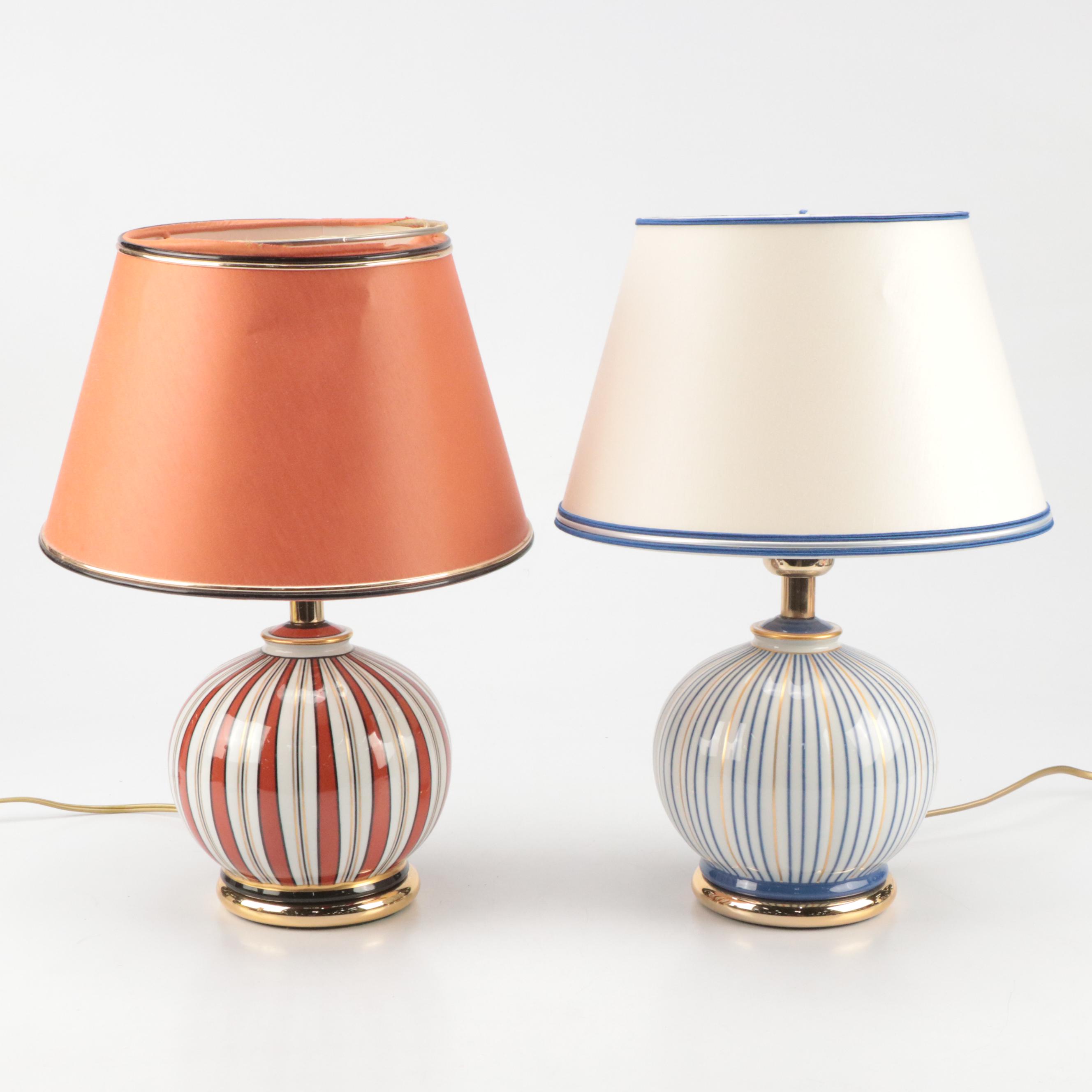 Le Porcellane Italian Carnival Table Lamps