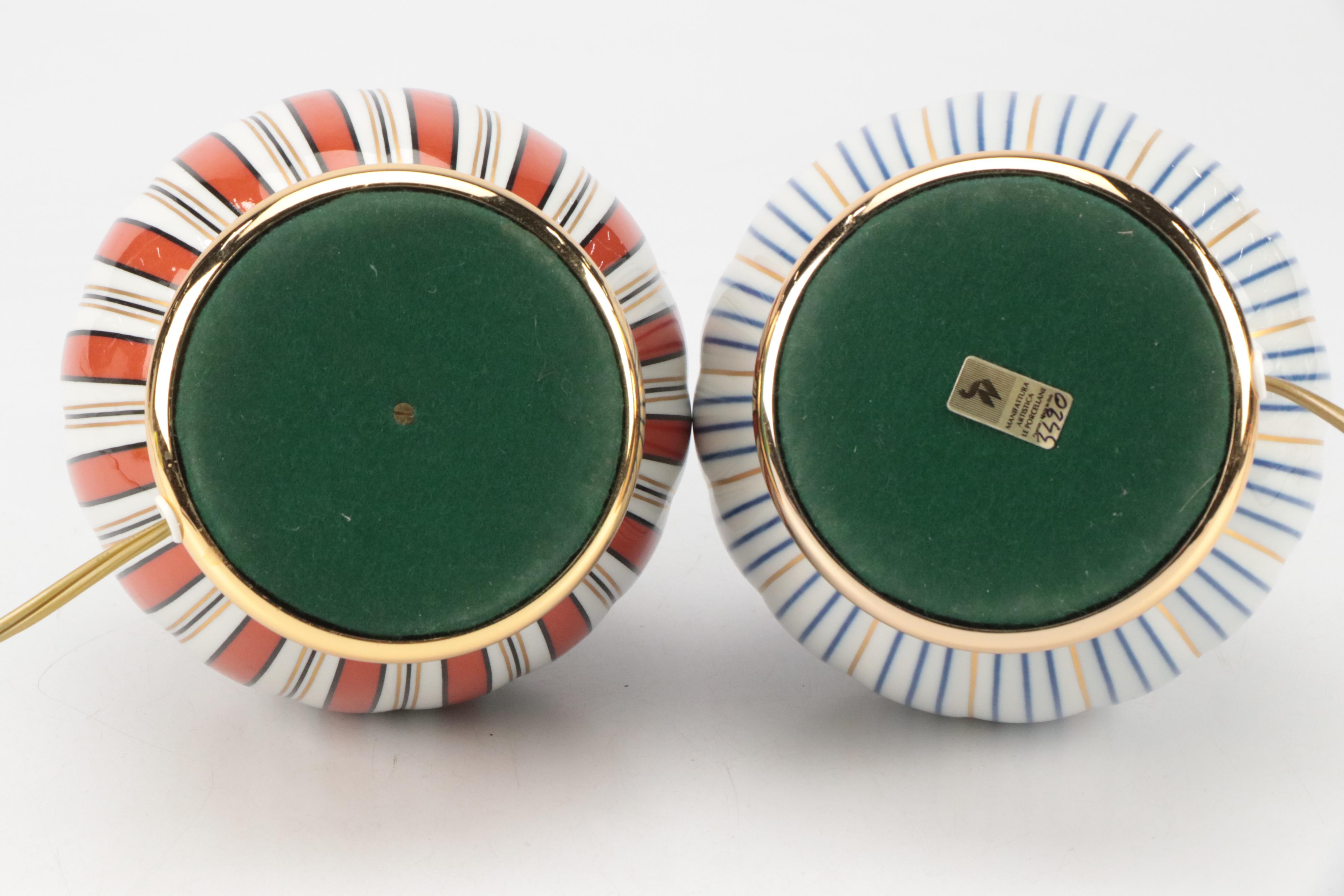 Le Porcellane Italian Carnival Table Lamps