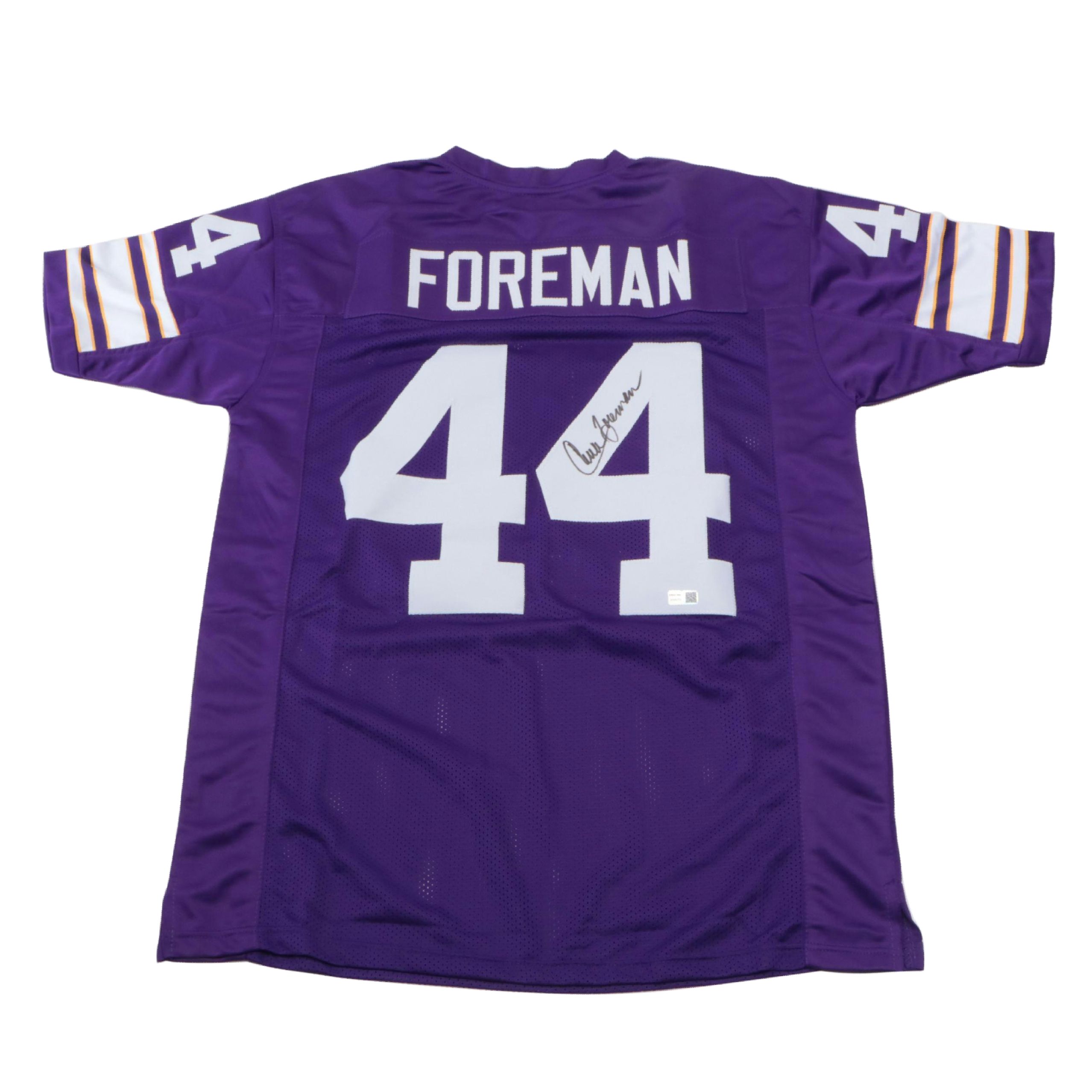 Chuck Foreman Signed Minnesota Vikings Football Jersey