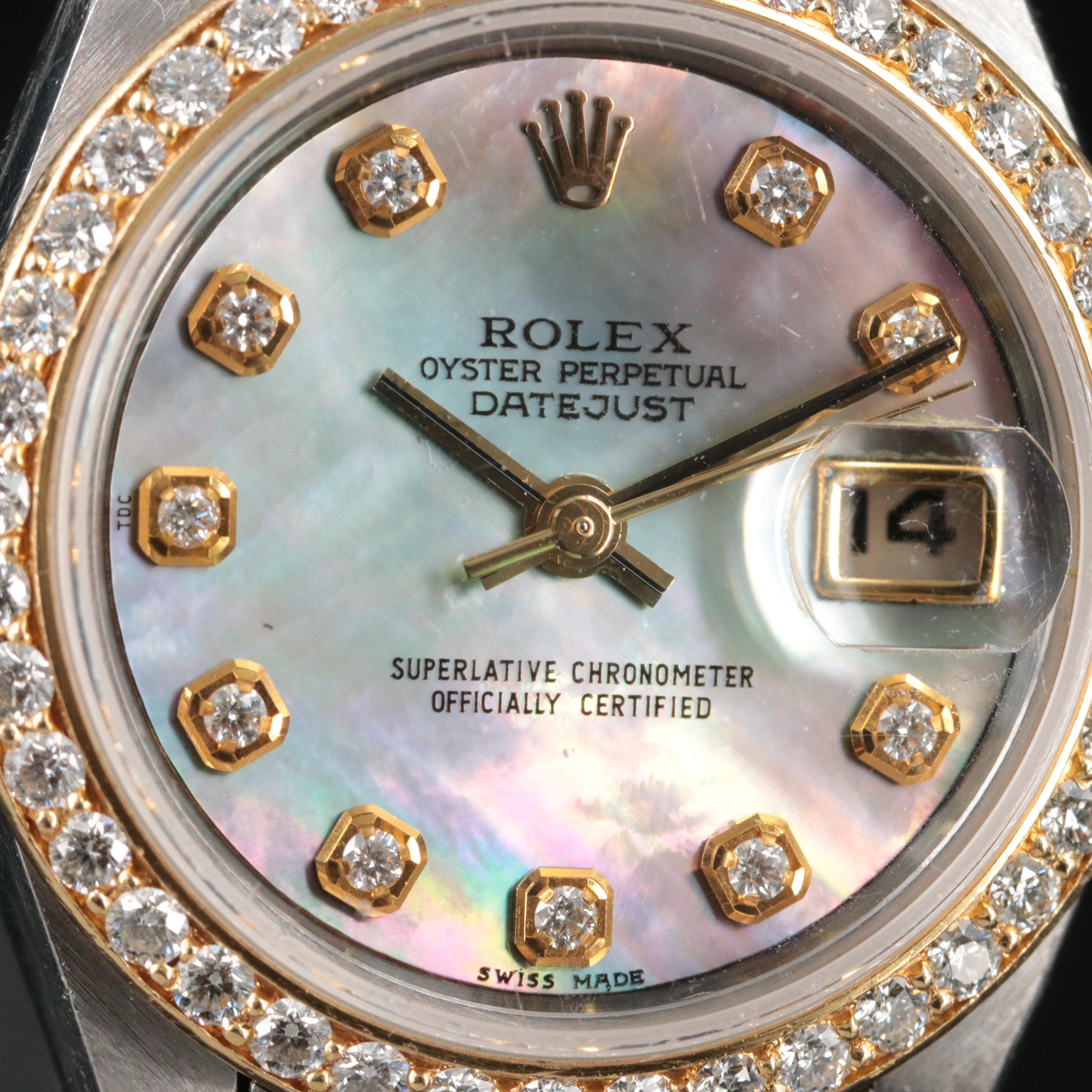 2003 Rolex Lady-Datejust Custom Diamond Dial and Bezel Watch