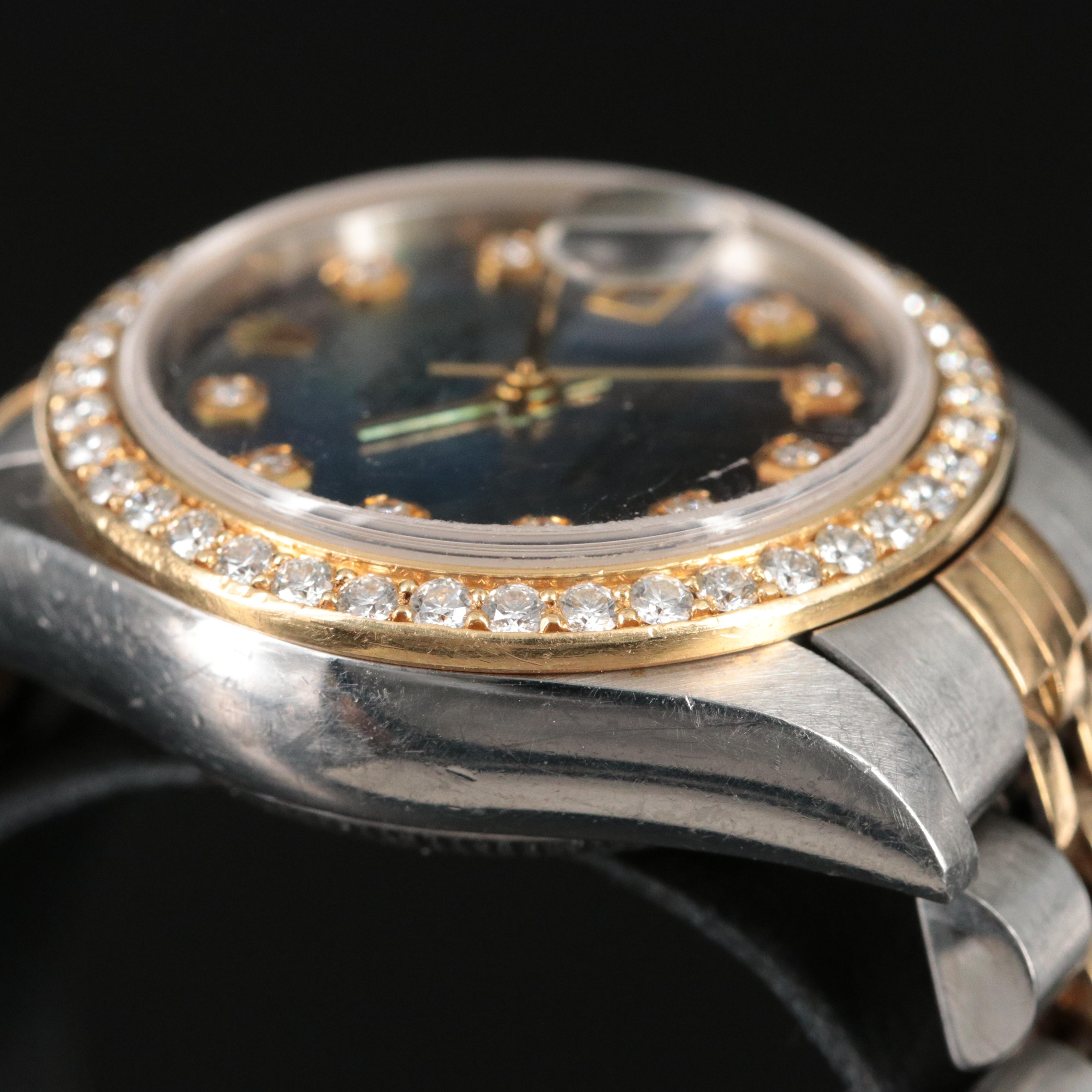 2003 Rolex Lady-Datejust Custom Diamond Dial and Bezel Watch