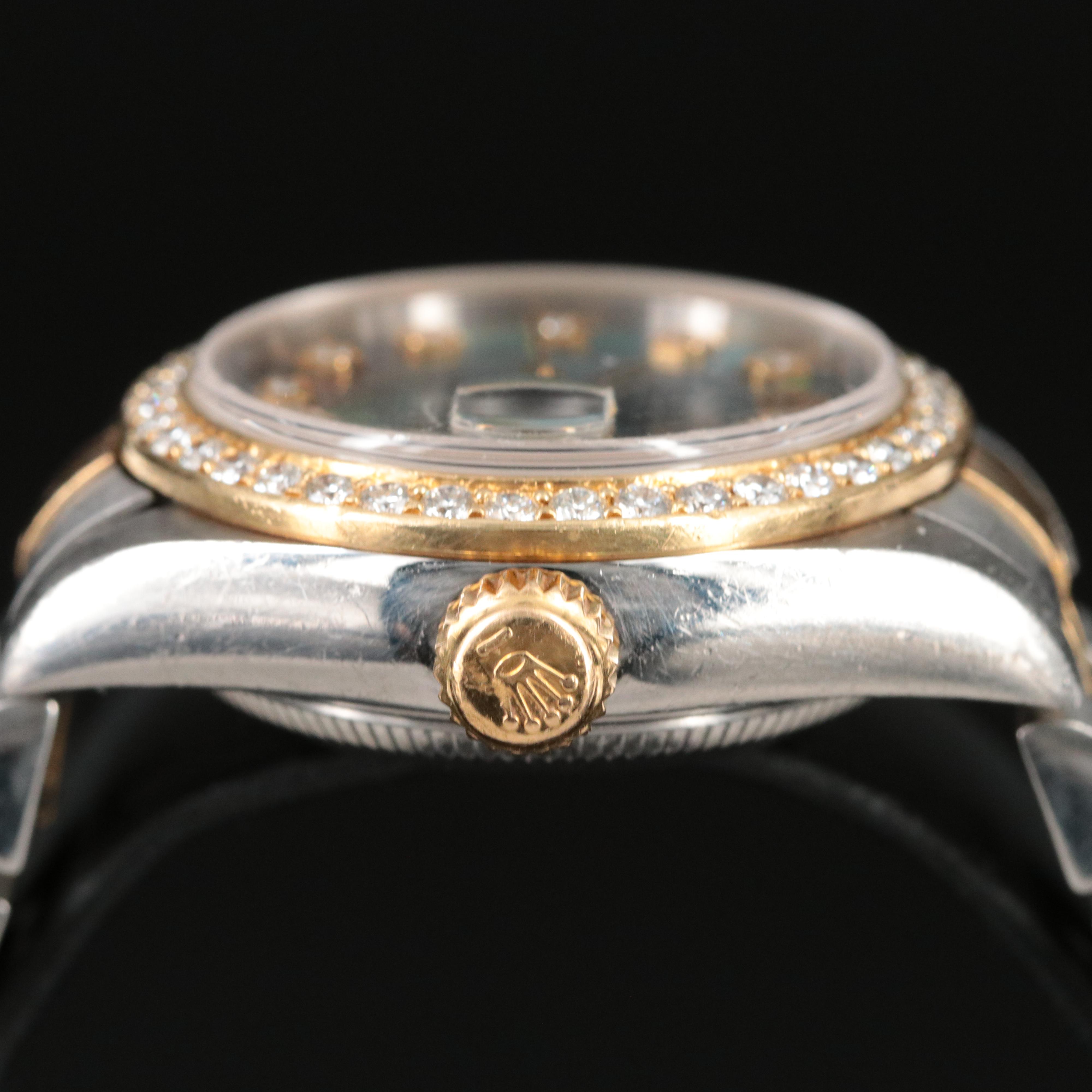 2003 Rolex Lady-Datejust Custom Diamond Dial and Bezel Watch