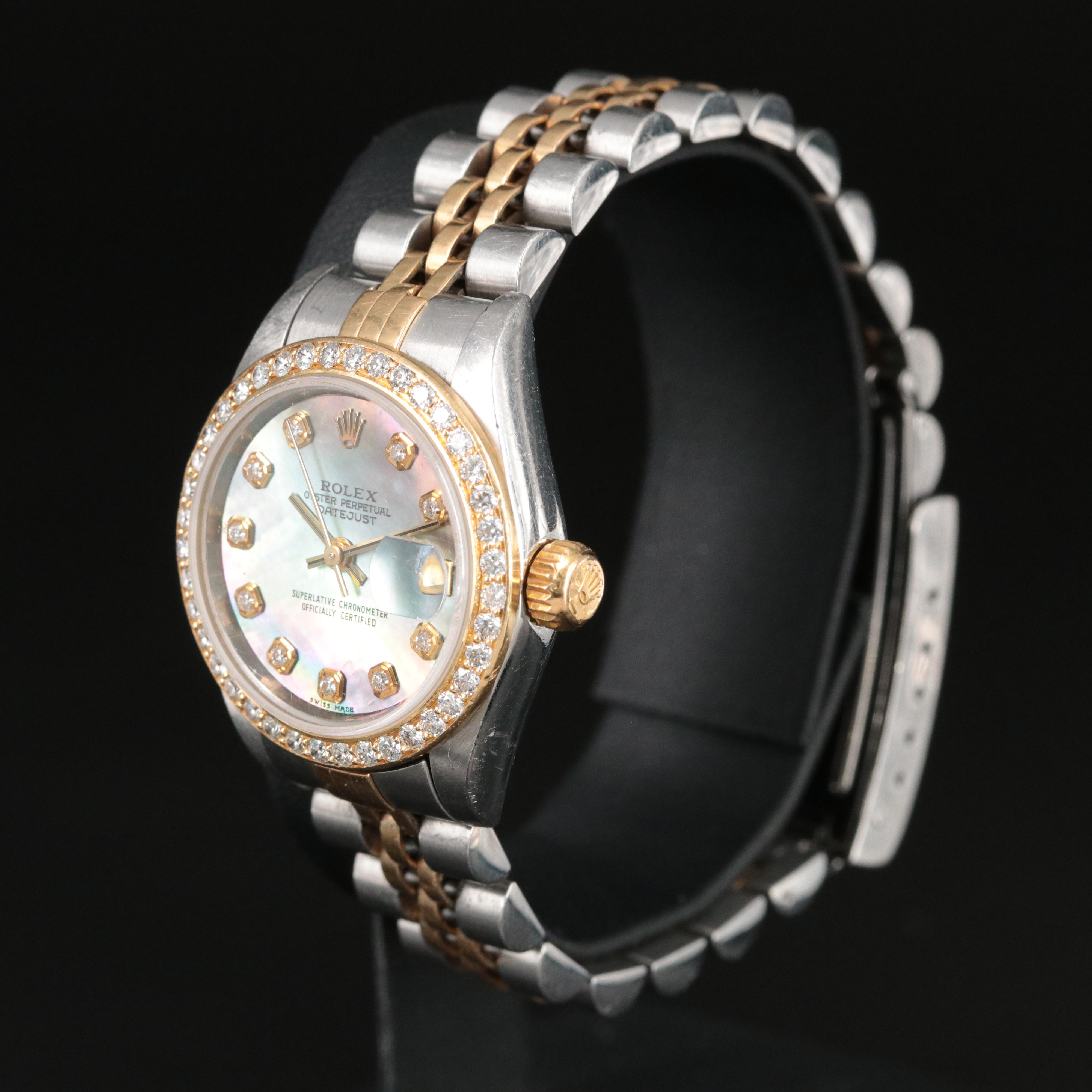 2003 Rolex Lady-Datejust Custom Diamond Dial and Bezel Watch