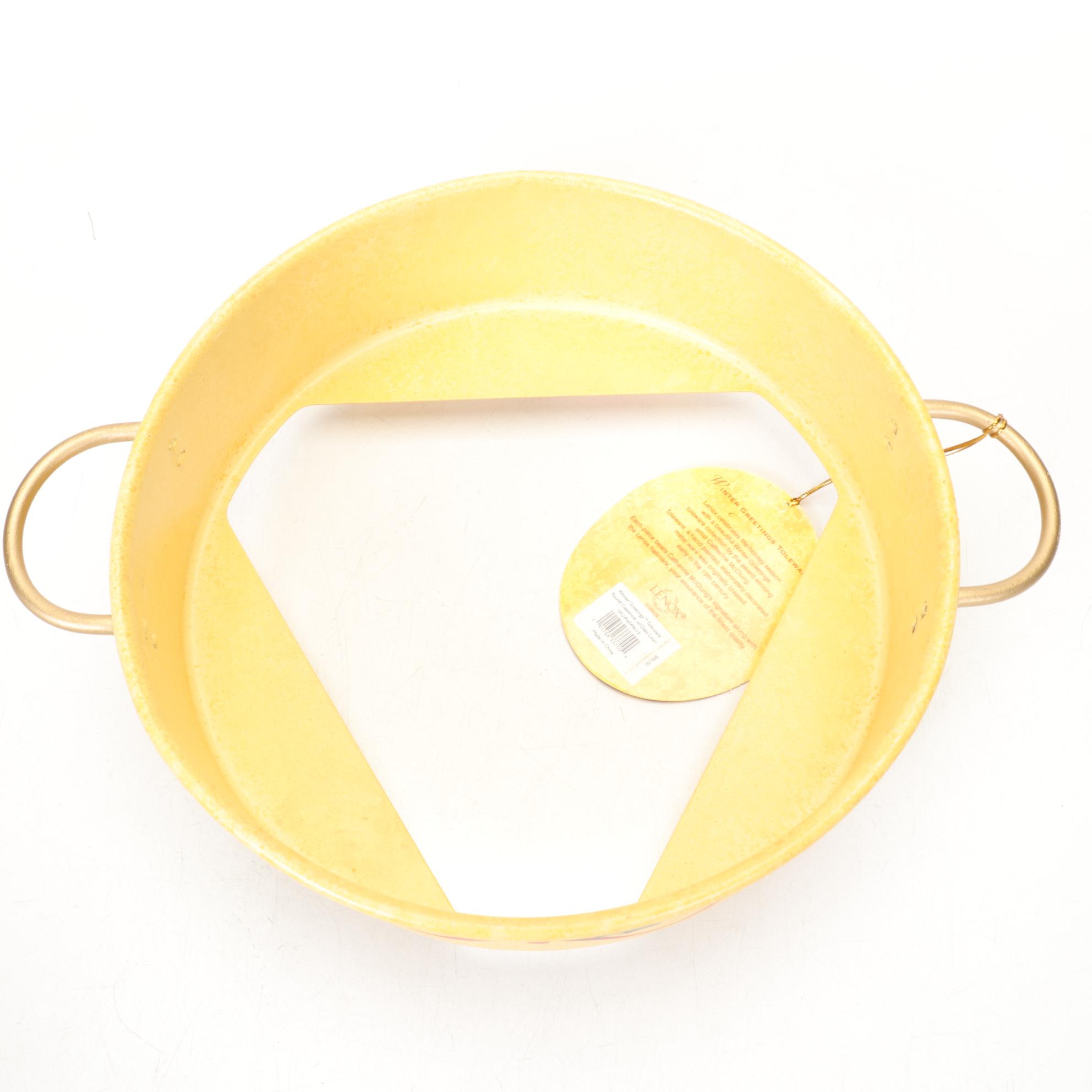 Lenox "Winter Greeting" Dishware with Ruby Glasses