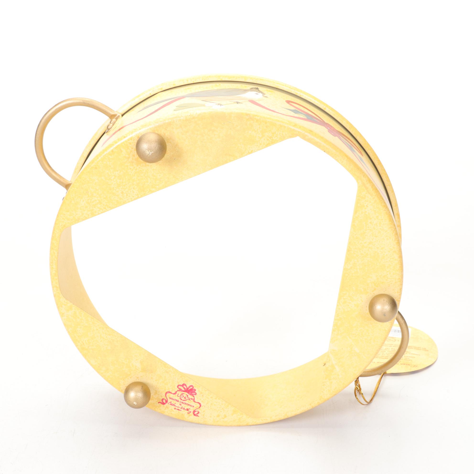 Lenox "Winter Greeting" Dishware with Ruby Glasses