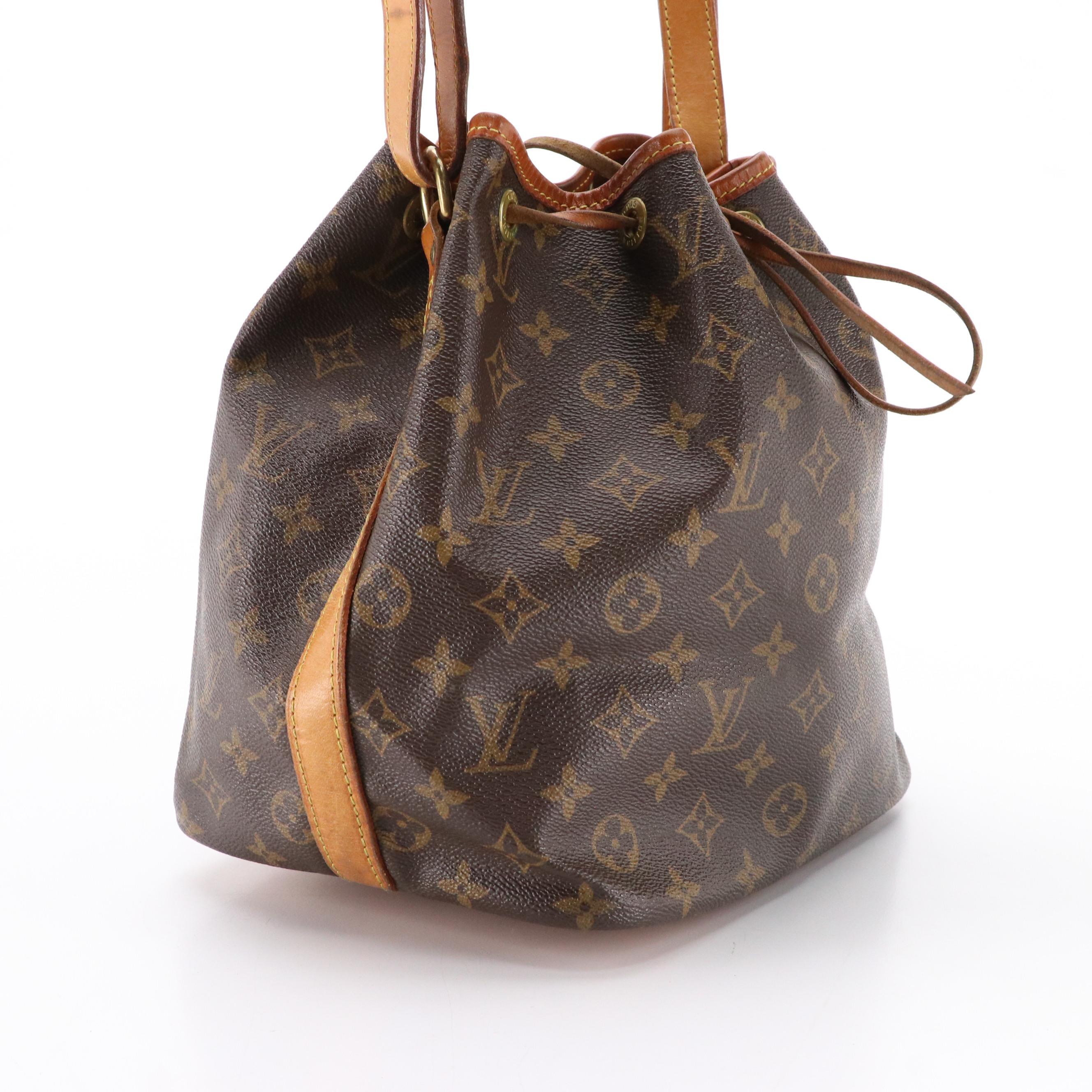 Louis Vuitton Petit Noé Drawstring Bag in Monogram Canvas