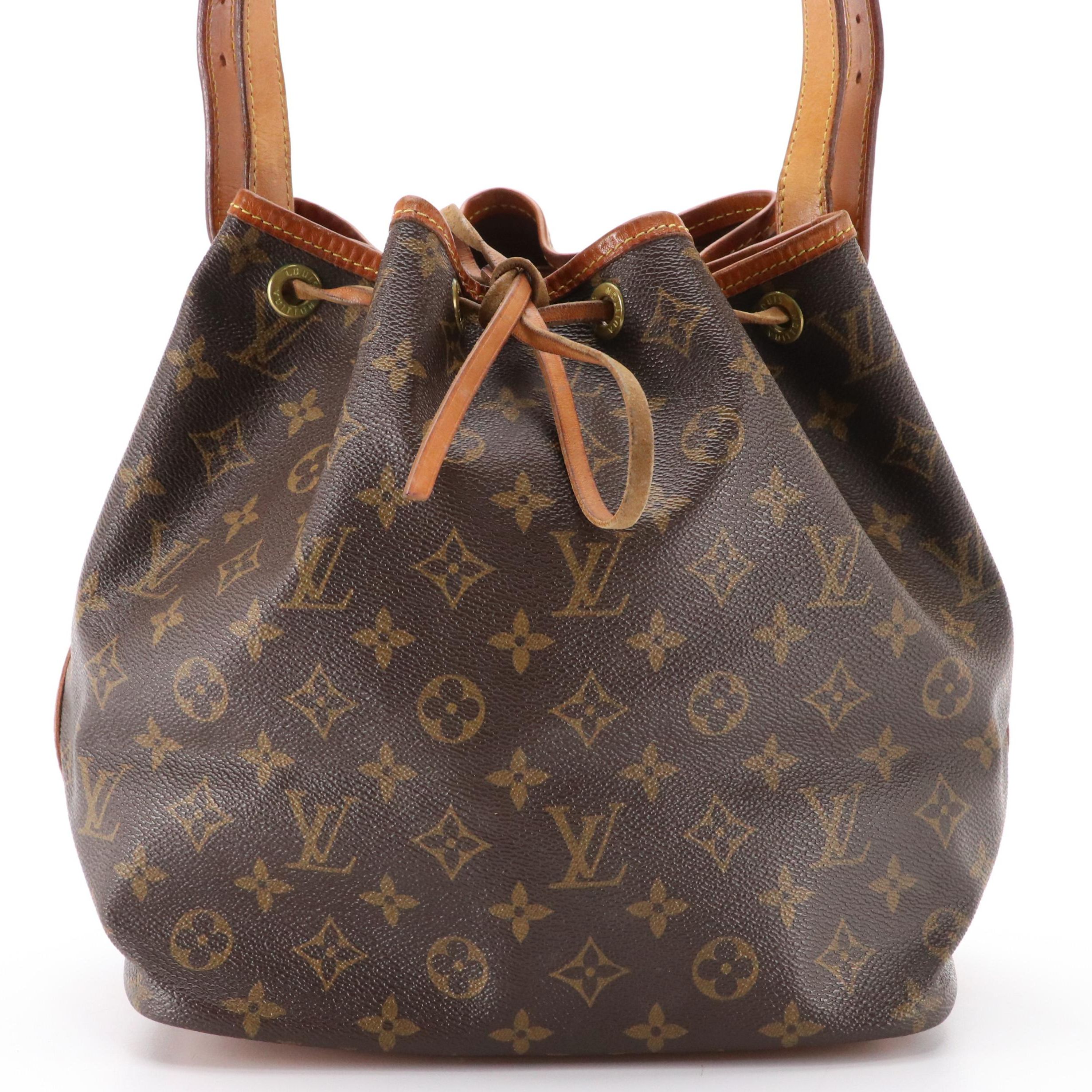 Louis Vuitton Petit Noé Drawstring Bag in Monogram Canvas