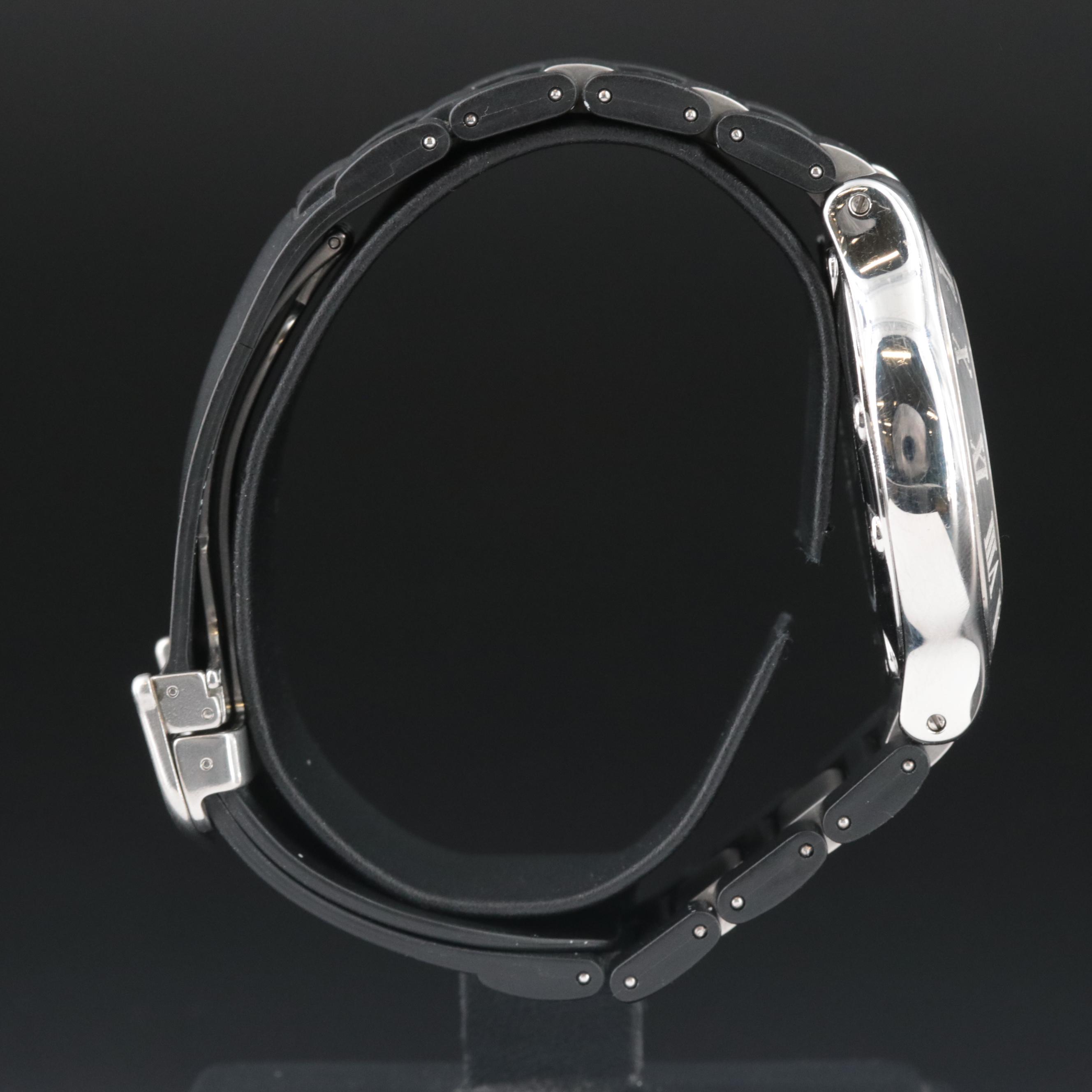 Cartier Chronoscaph 21 Chronograph Black 39mm Quartz Watch