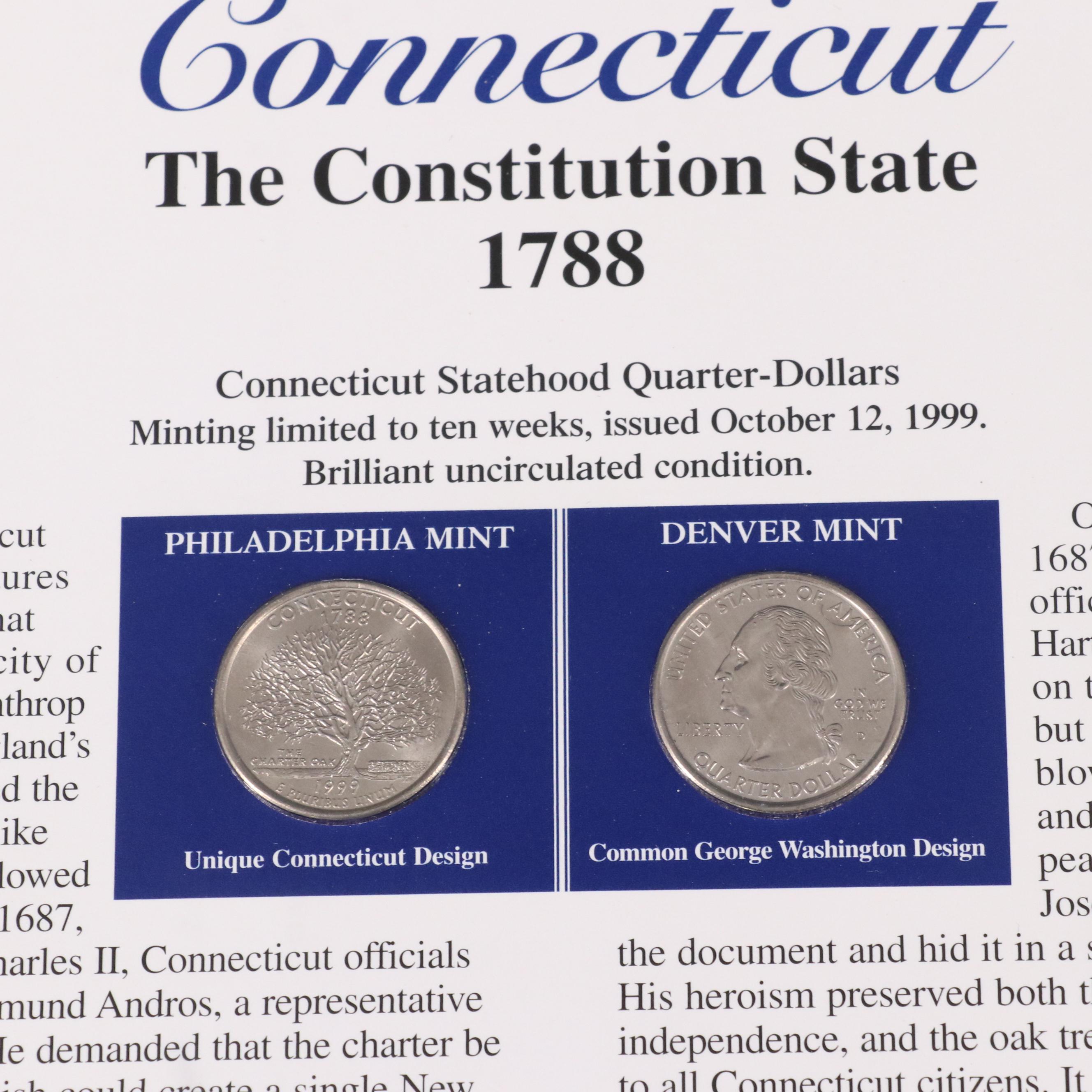 Four NGC Uncirculated Presidential Dollars and Various State Quarters