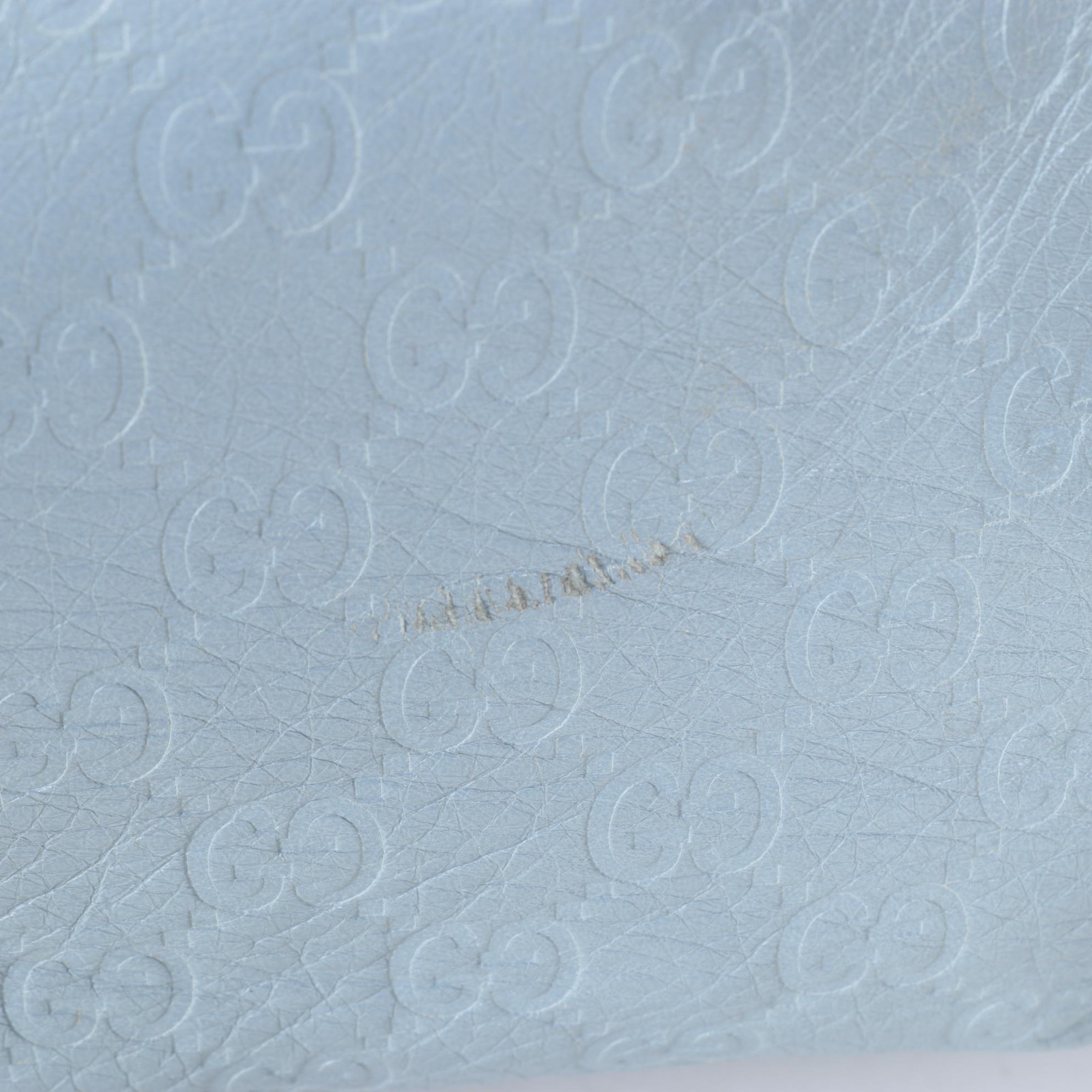 Gucci Diaper Bag in Baby Blue Guccissima Leather