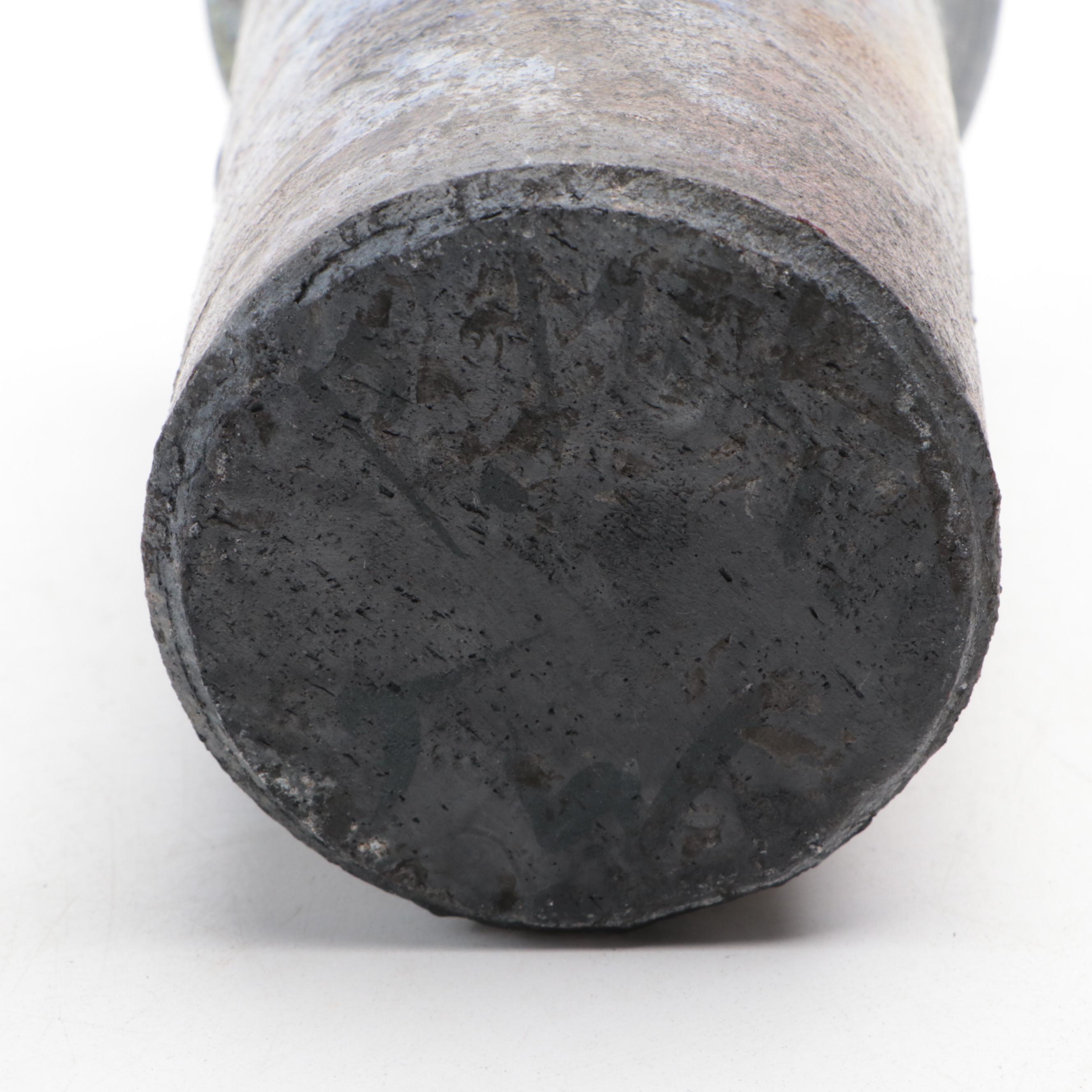 Artist-Signed Stoneware Fish Platter with Studio Art Earthenware Vases