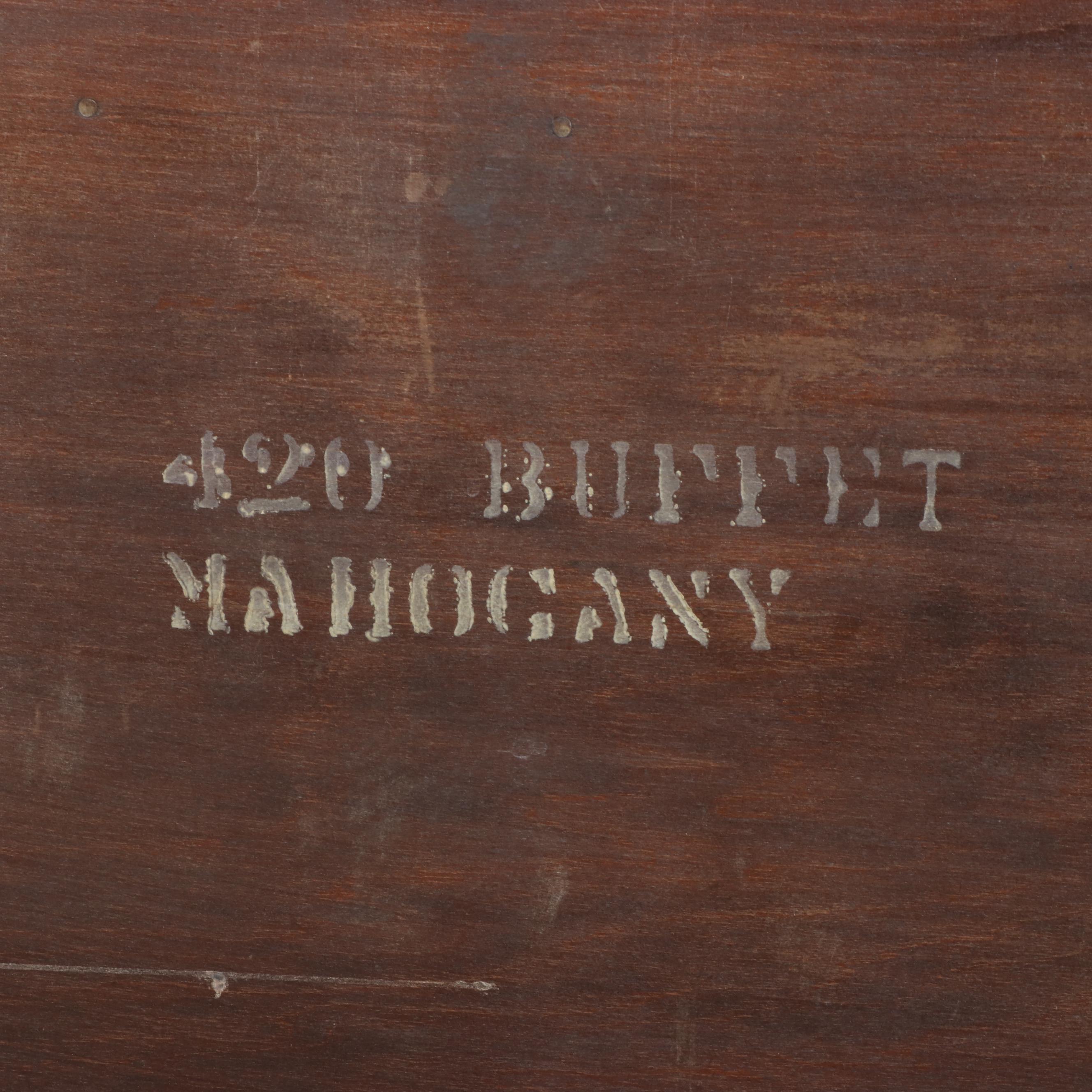 Federal Style Mahogany Buffet, Mid-20th Century