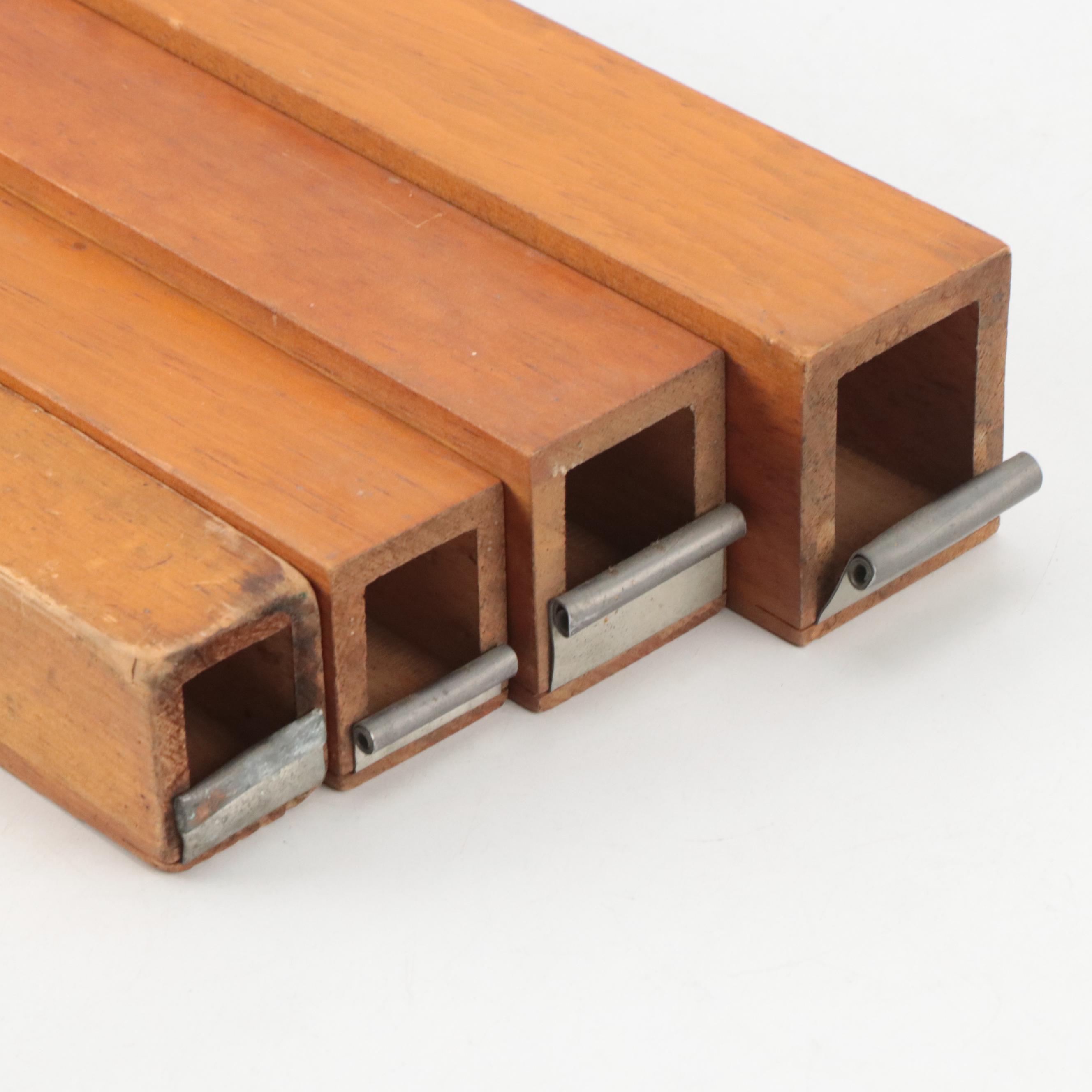 Custom-Crafted Wood Pipe Organ Whistles, Early 20th Century