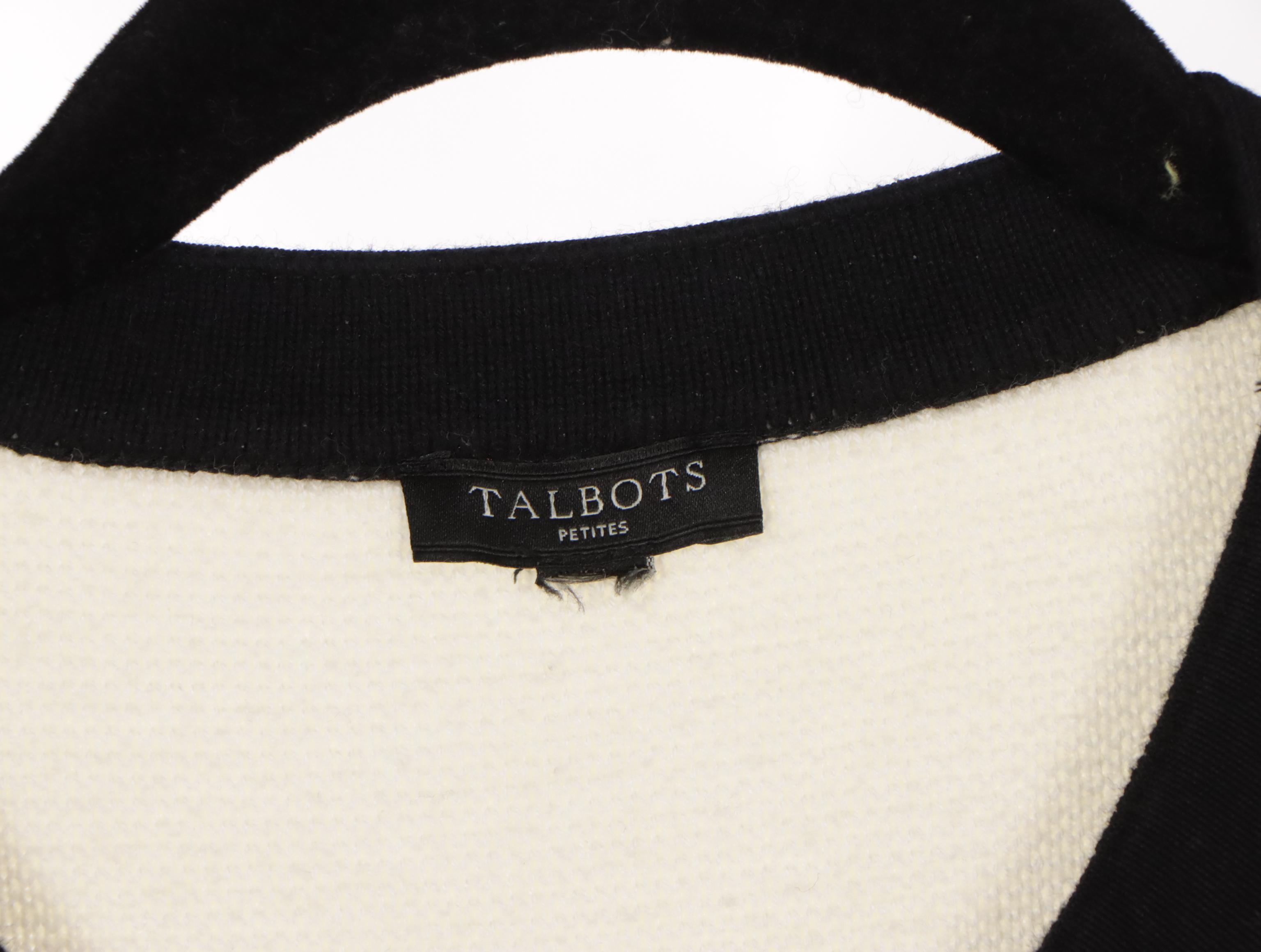 Talbots Silk Blouse, Linen Tunic Shirt, Knit Jacket, and Check Jacket