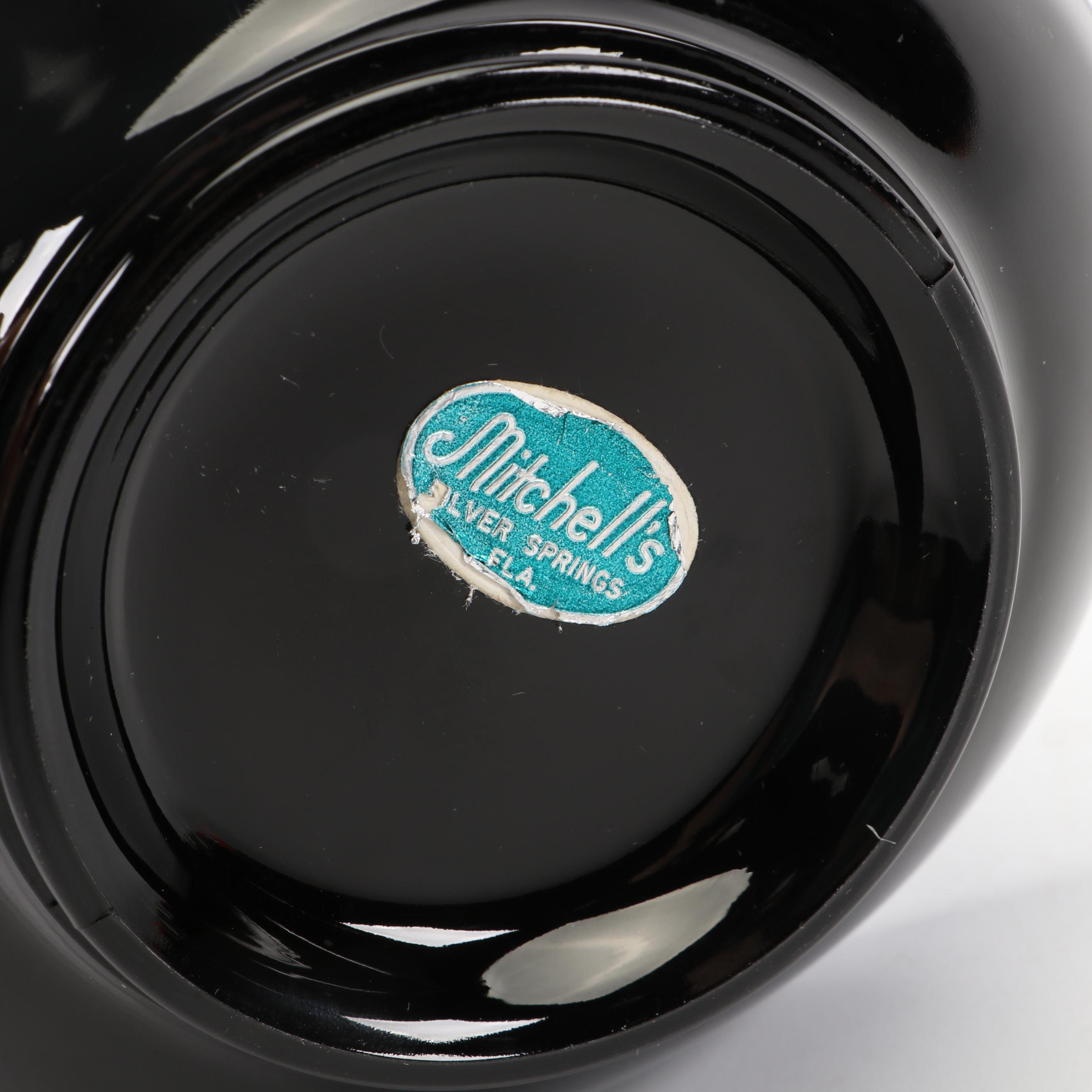 Mitchell's Glass Swan Bowl with Two's Company Inc. Bud Vases