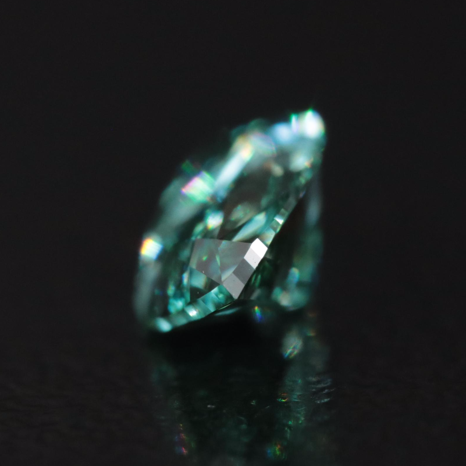 Loose 1.01 CT Lab Grown Fancy Blue-Green Diamond