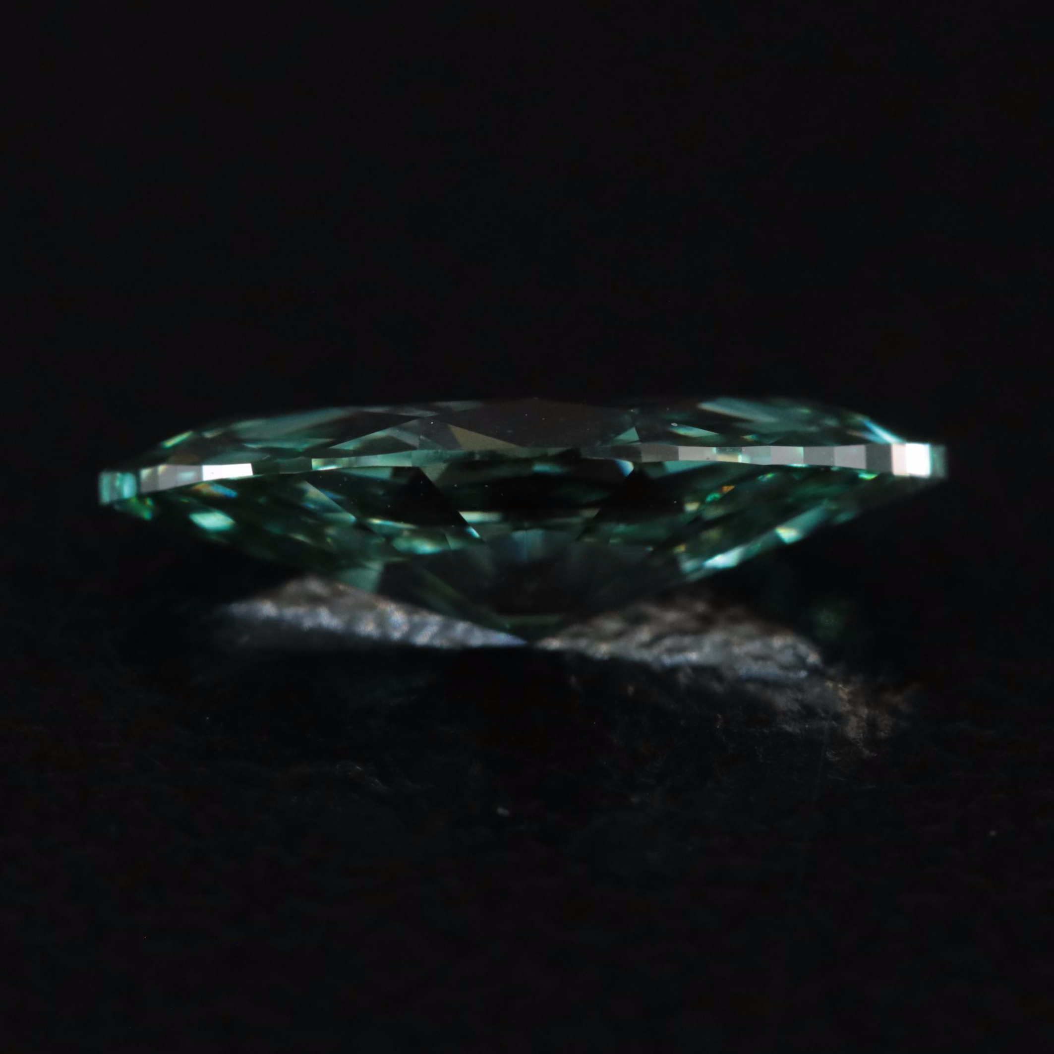 Loose 1.01 CT Lab Grown Fancy Blue-Green Diamond