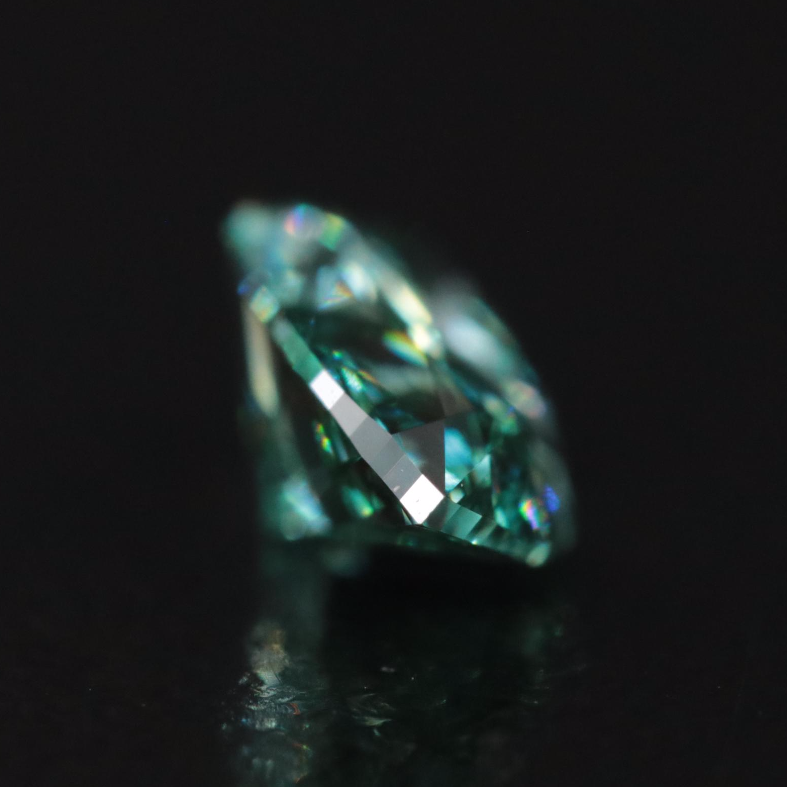 Loose 1.01 CT Lab Grown Fancy Blue-Green Diamond