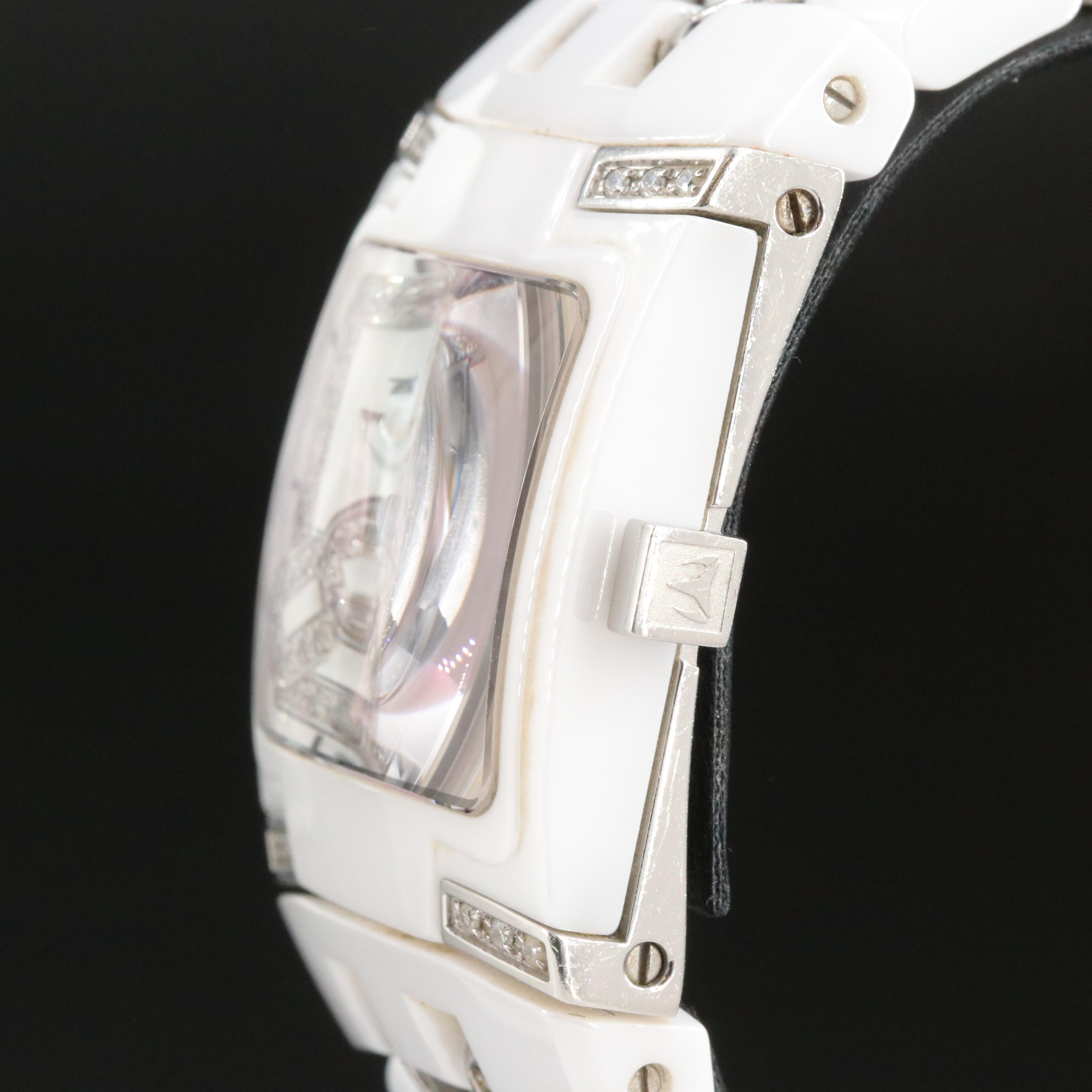 TechnoMarine Black Snow Diamond Ceramic Watch