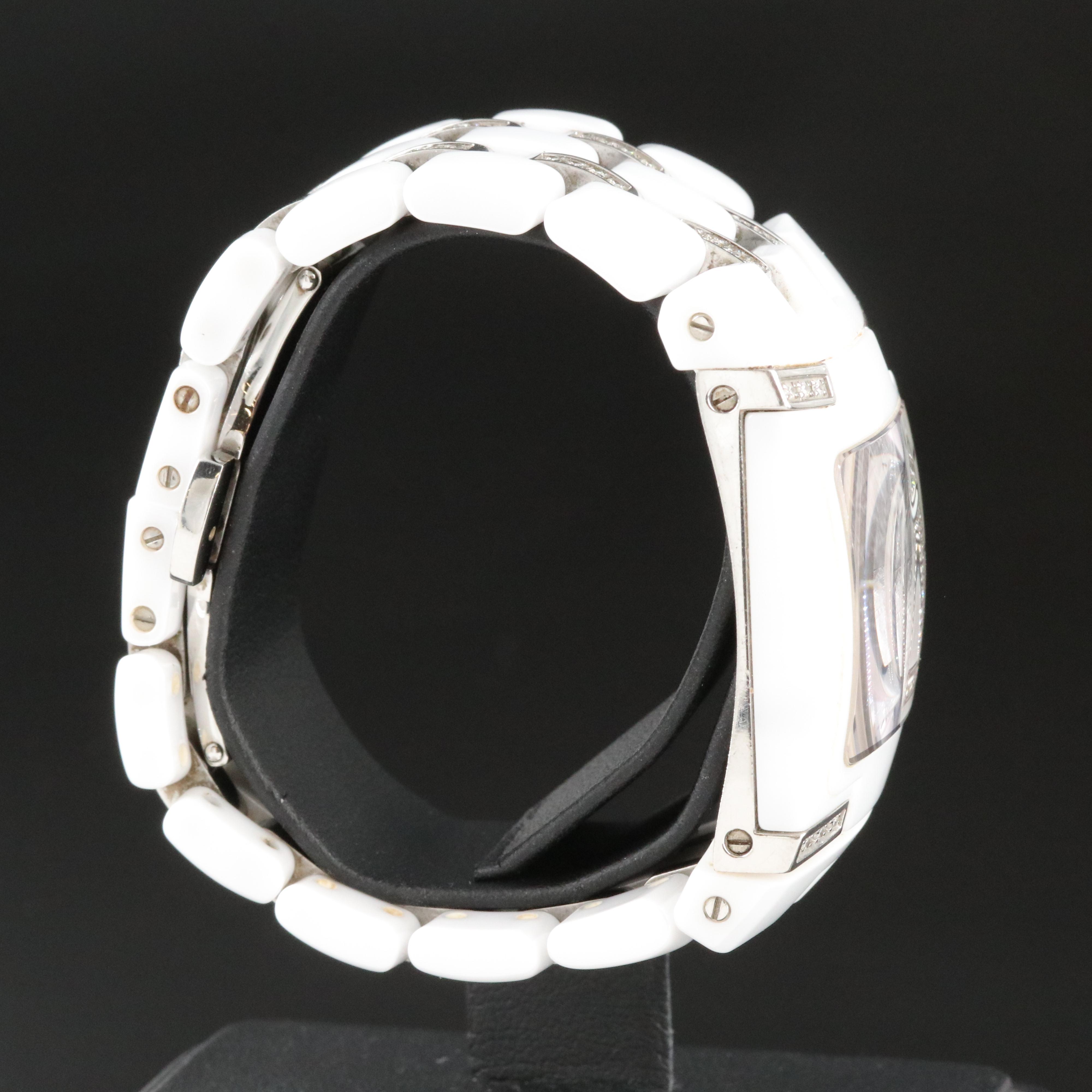 TechnoMarine Black Snow Diamond Ceramic Watch