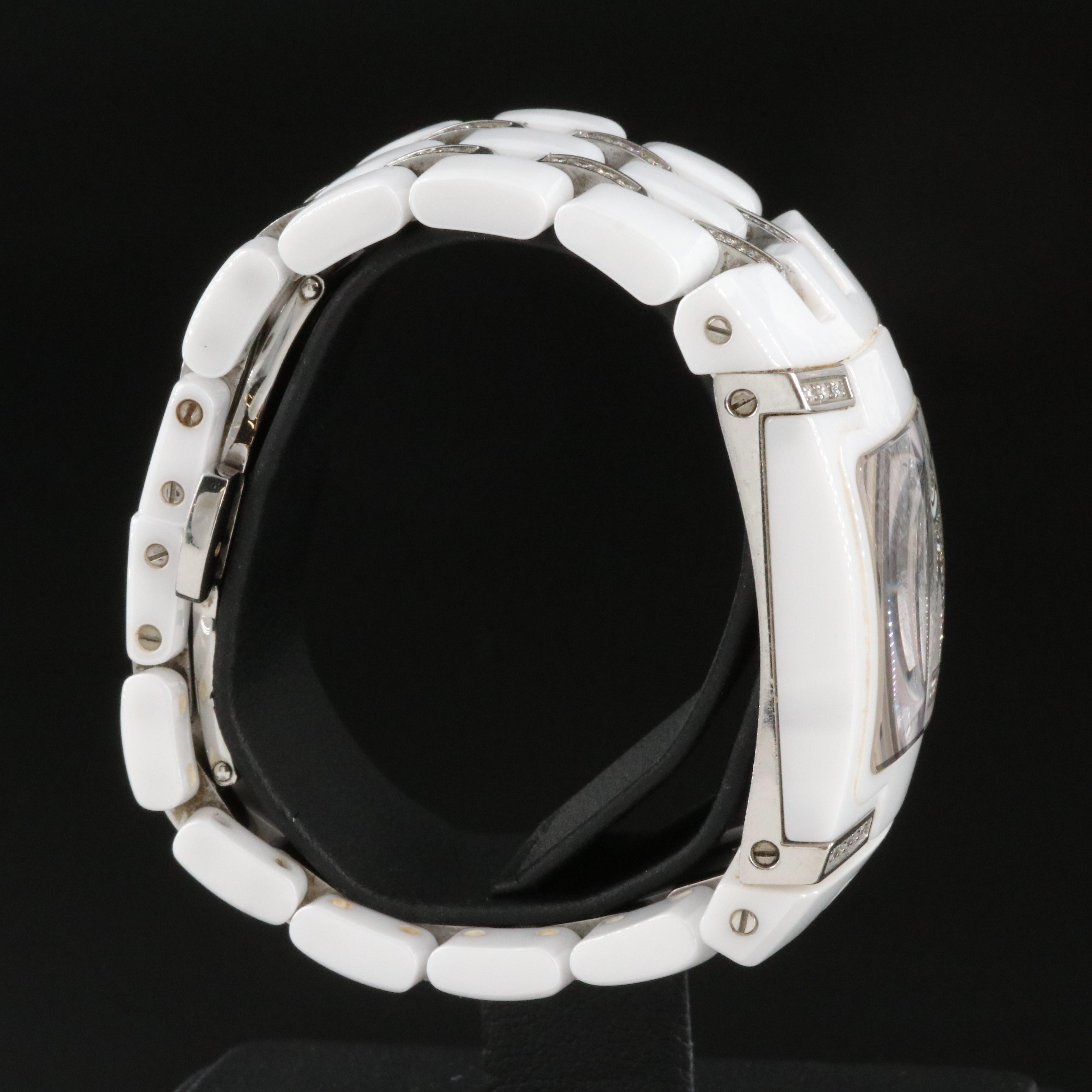 TechnoMarine Black Snow Diamond Ceramic Watch