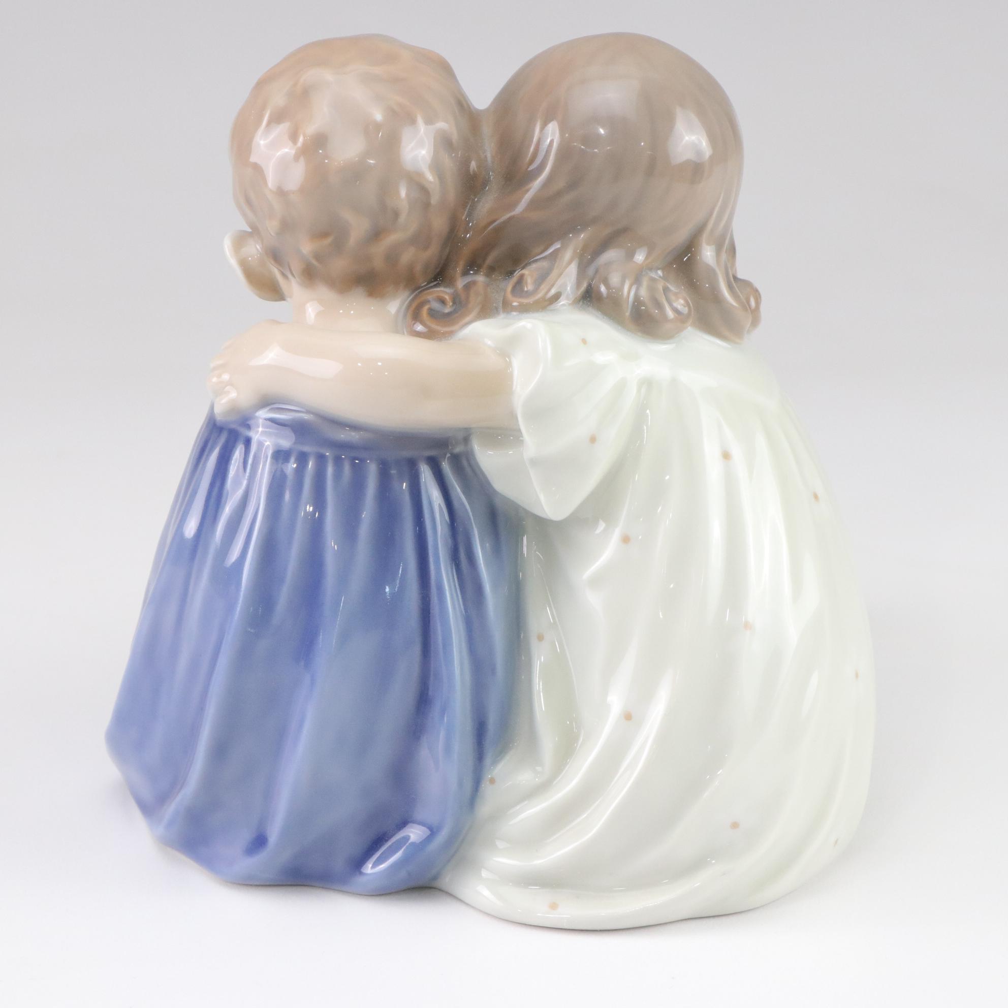 Royal Copenhagen "Children with Dog" Porcelain Figurine, 1970s