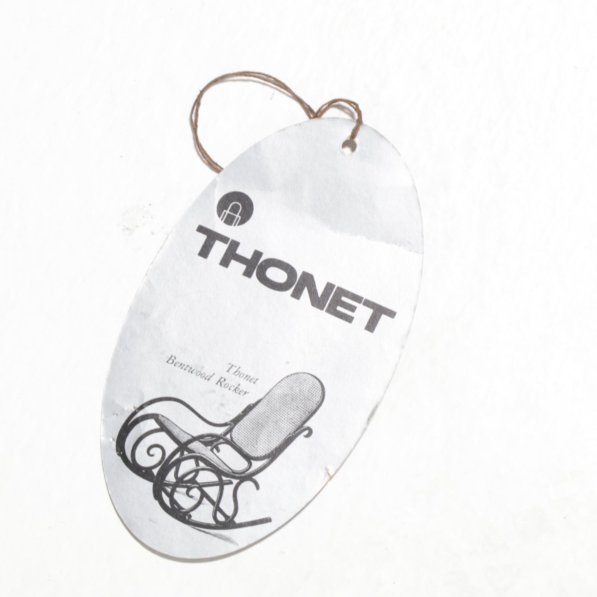 Thonet Bentwood Rocking Chair with Woven Cane Upholstery