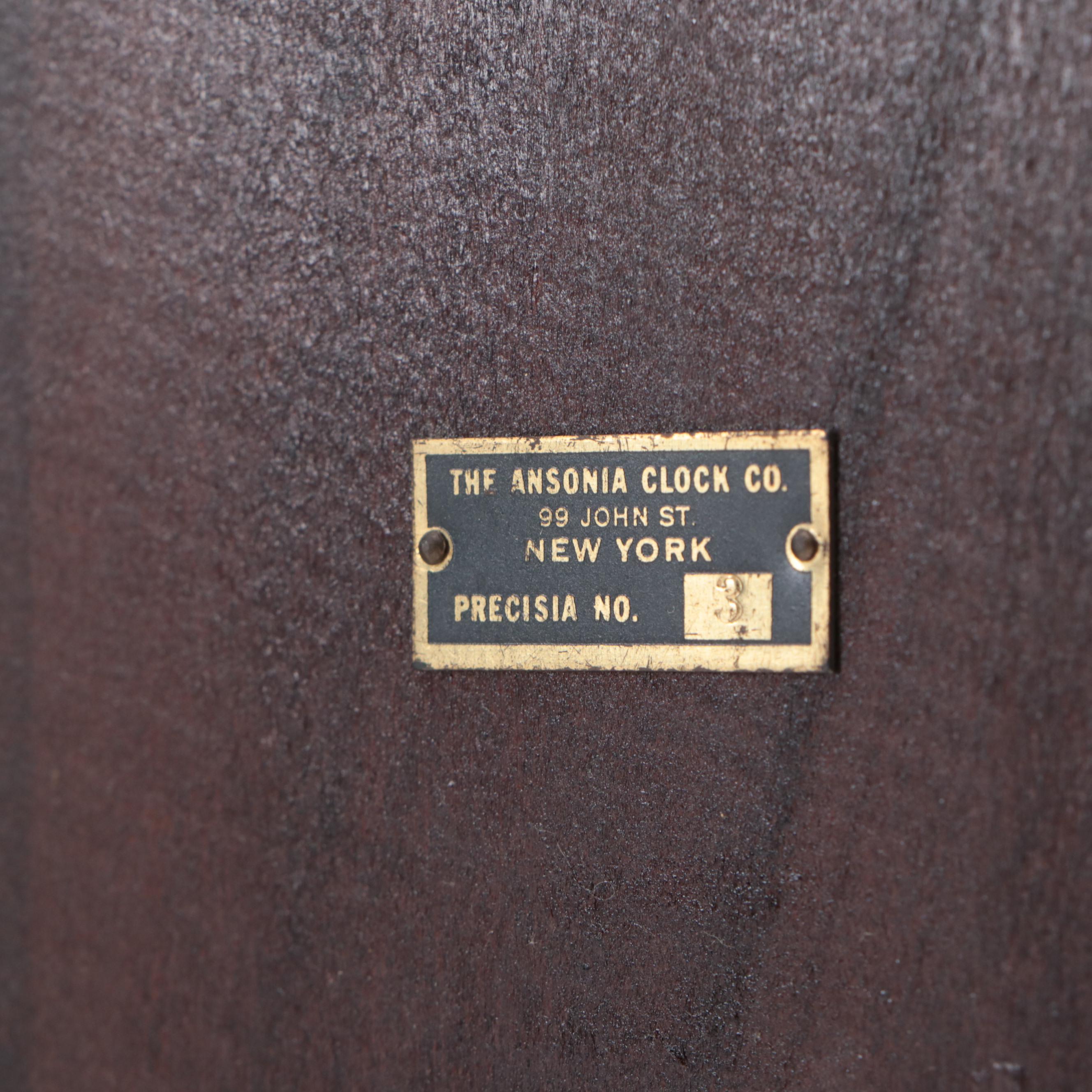 Ansonia Precisia No. 3 Tambour Mantel Clock, Early to Mid-20th Century