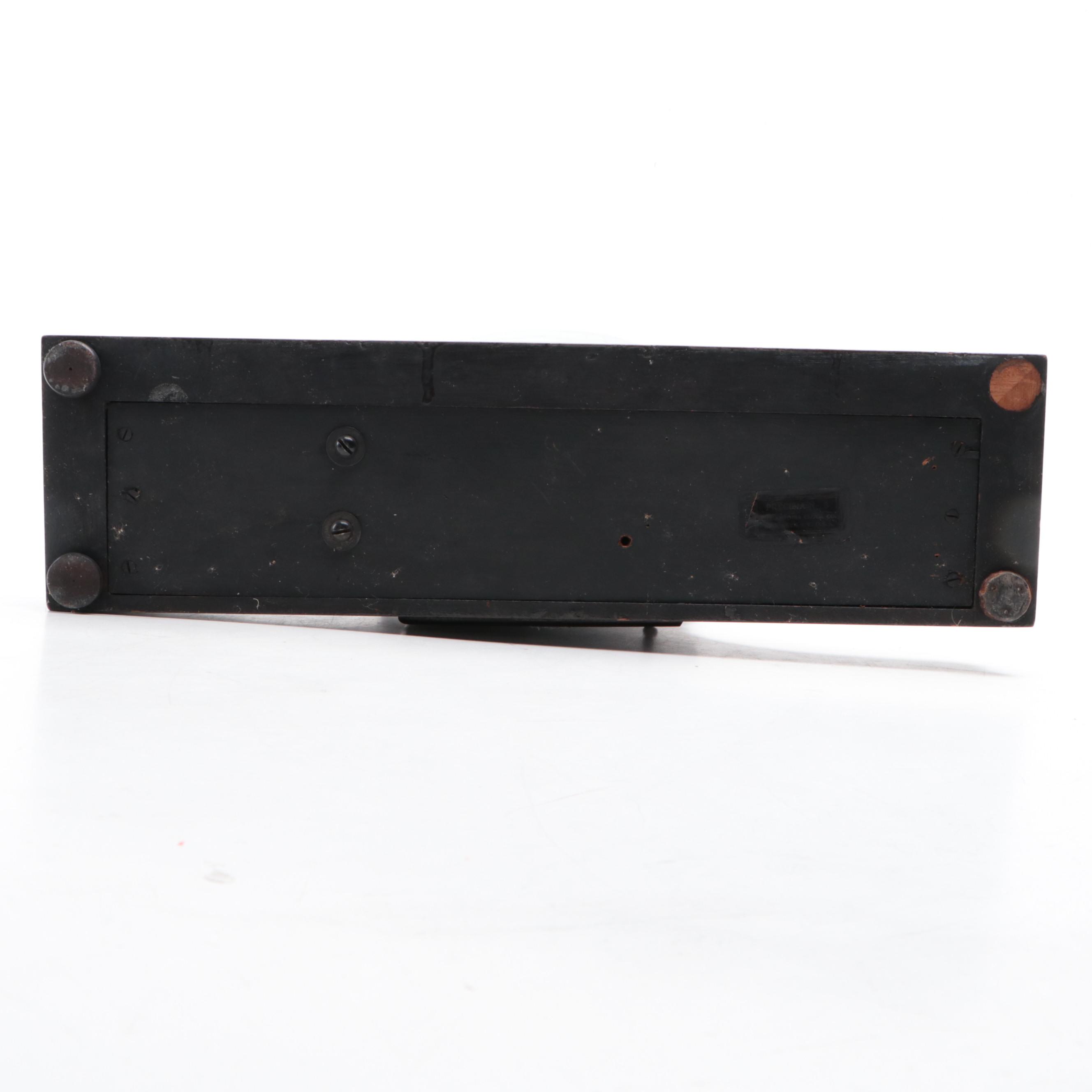 Ansonia Precisia No. 3 Tambour Mantel Clock, Early to Mid-20th Century