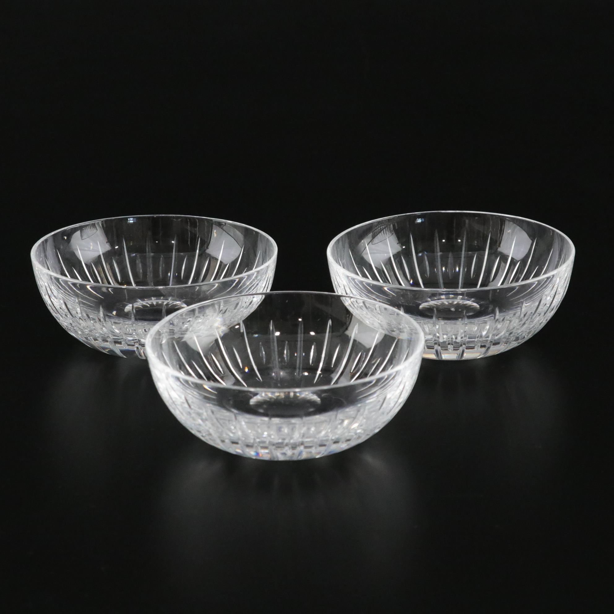 Waterford "Glenmore" Crystal Bowl with Atlantis Crystal Finger Bowls
