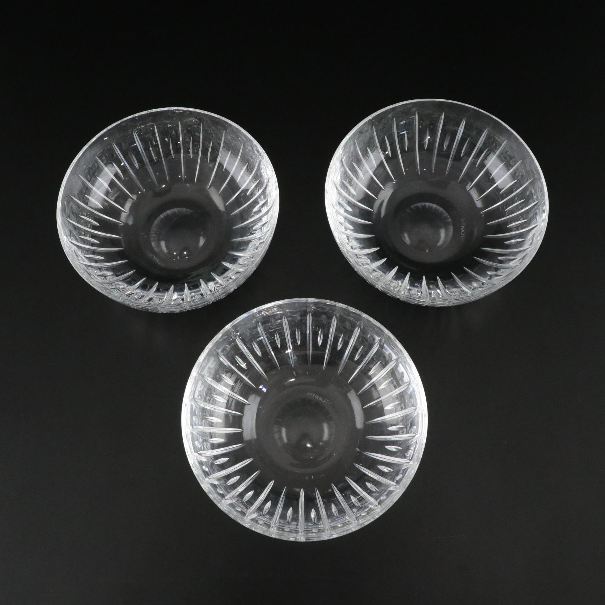 Waterford "Glenmore" Crystal Bowl with Atlantis Crystal Finger Bowls