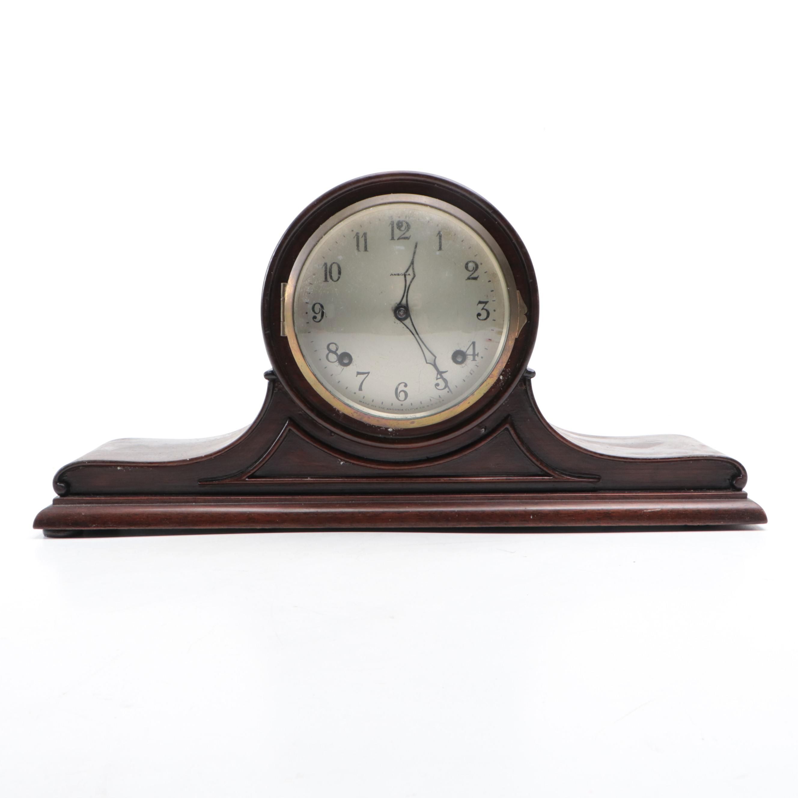 Ansonia Precisia No. 3 Tambour Mantel Clock, Early to Mid-20th Century