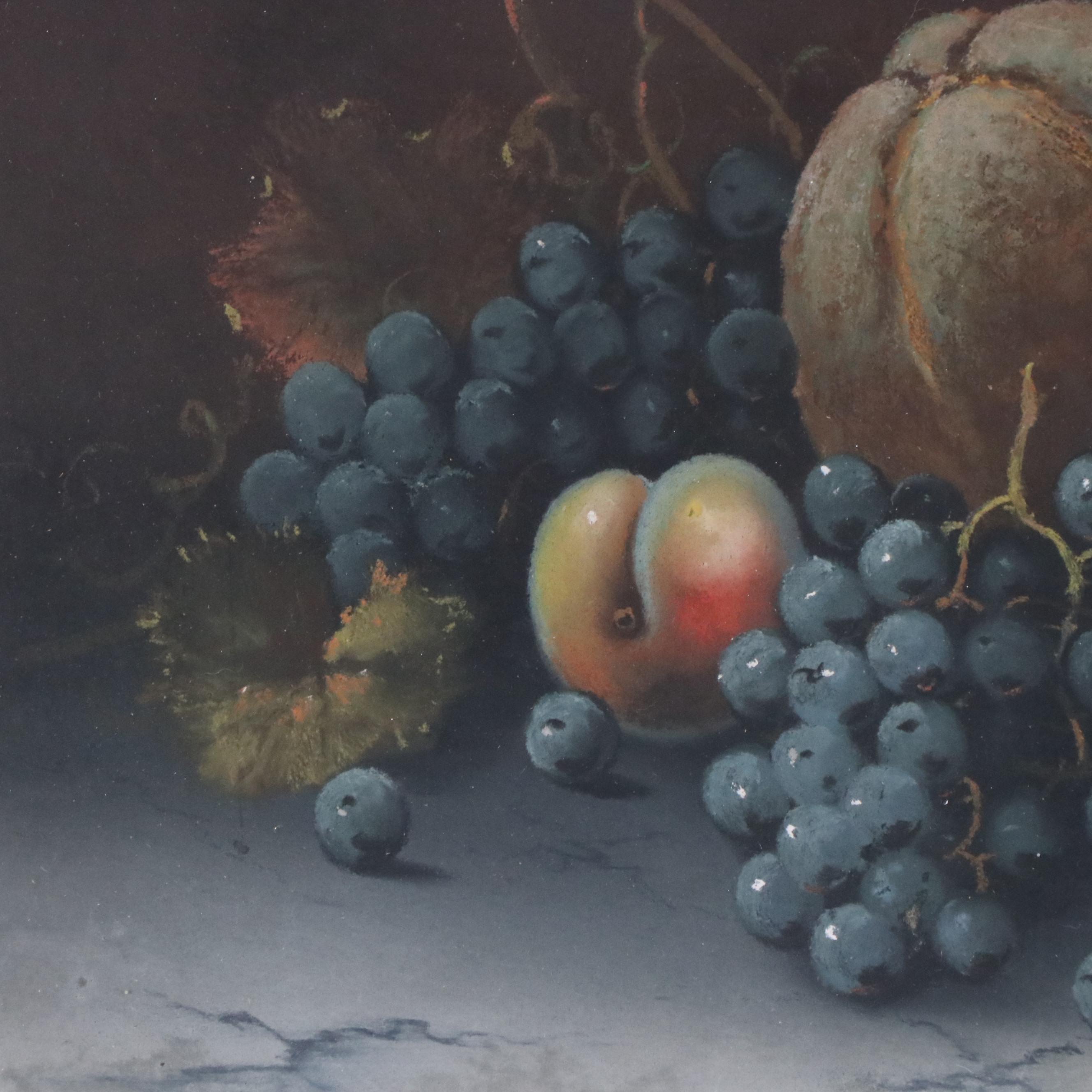 Fruit Still Life Chalk Pastel Drawing