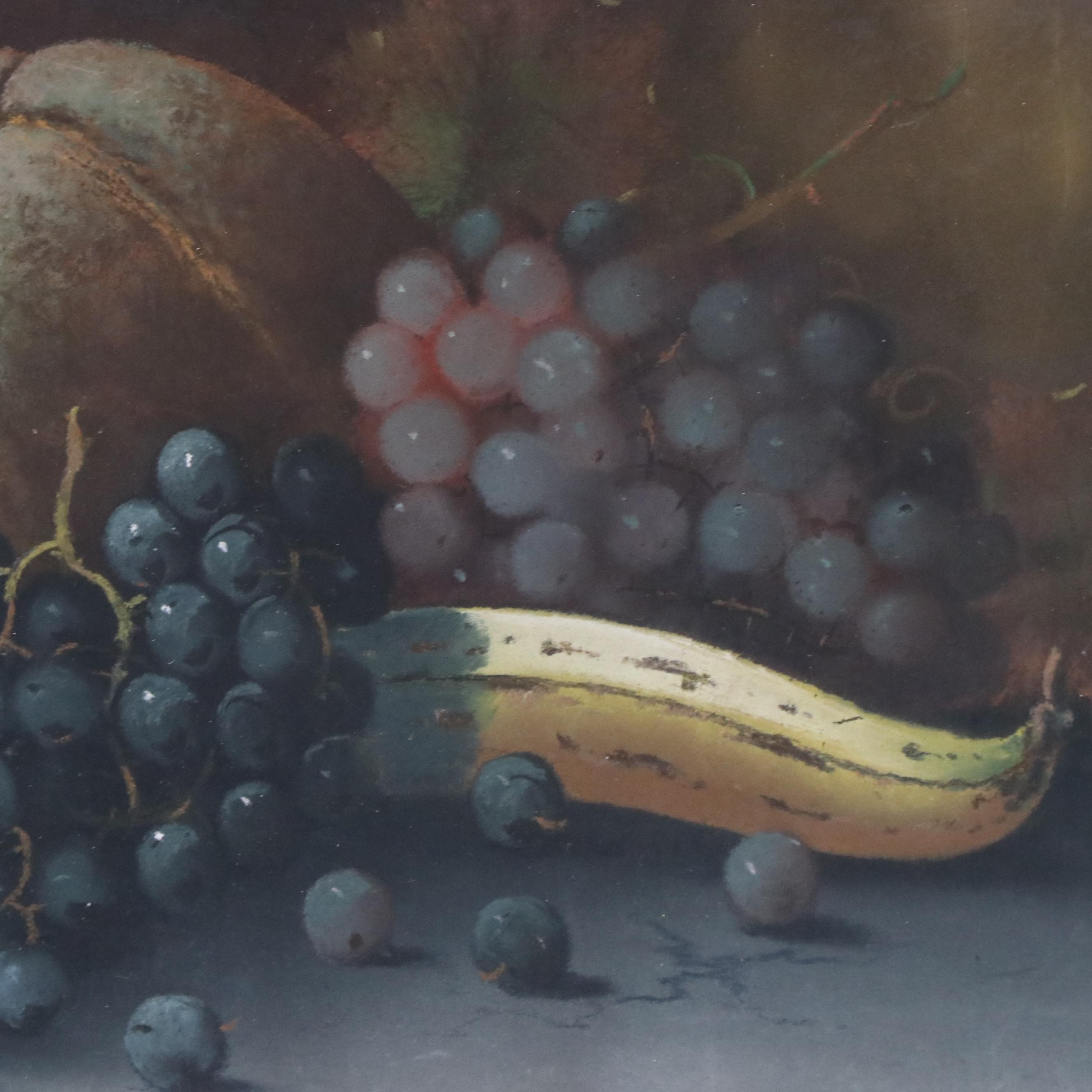 Fruit Still Life Chalk Pastel Drawing