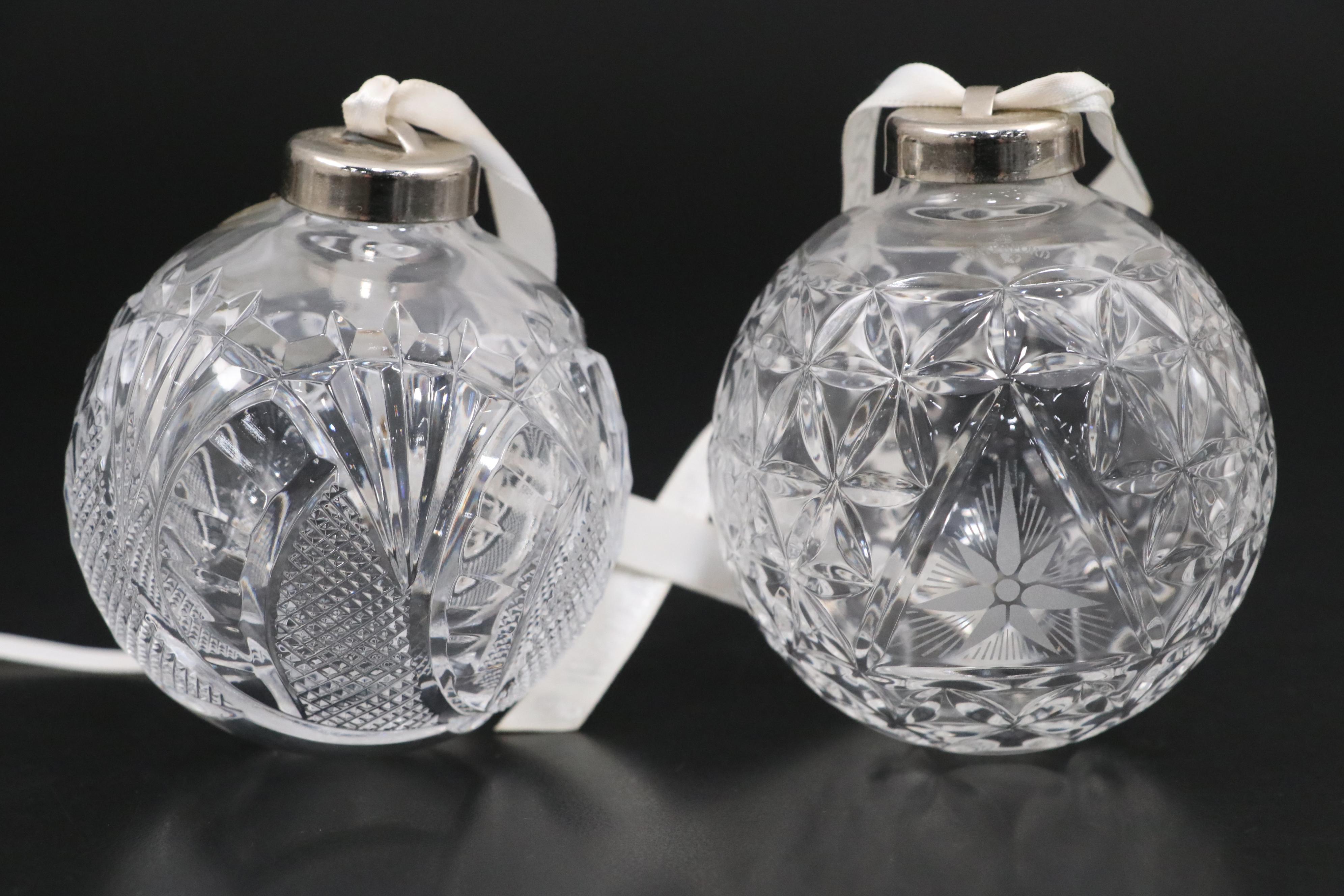 Waterford Crystal Ornaments, Frame, and Cake Knife