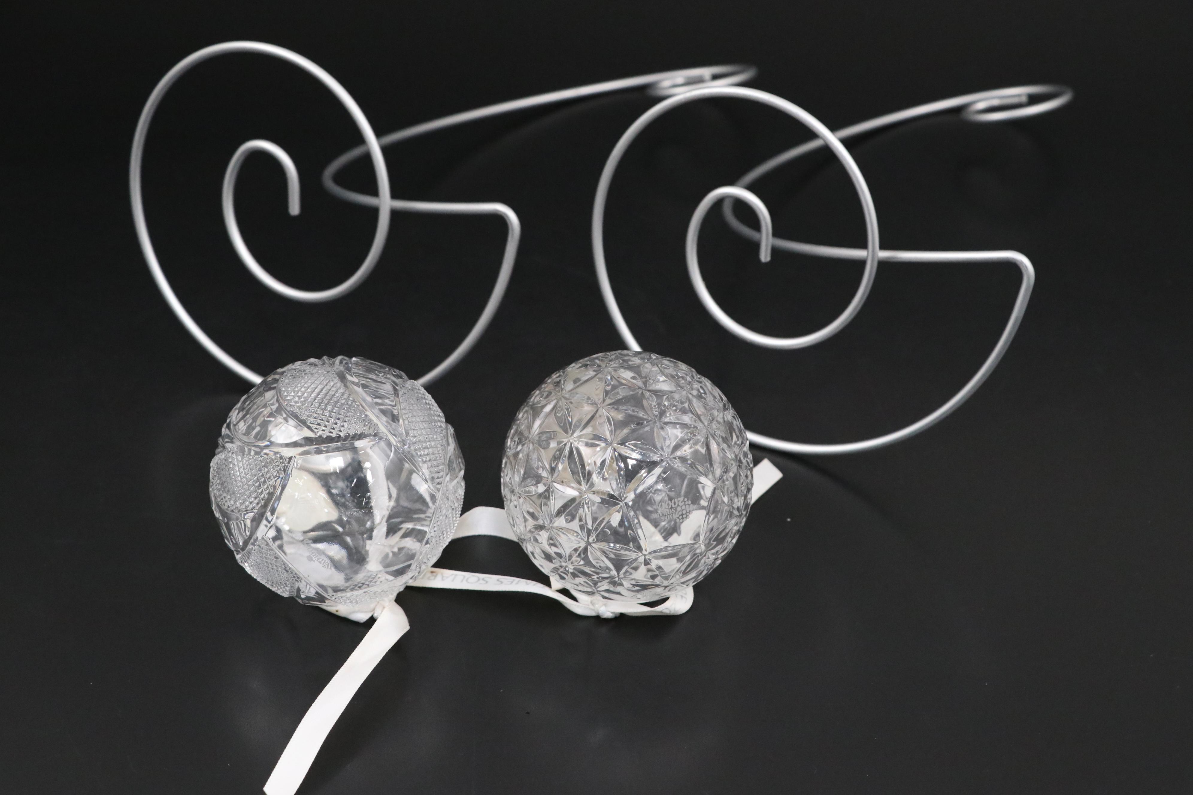 Waterford Crystal Ornaments, Frame, and Cake Knife