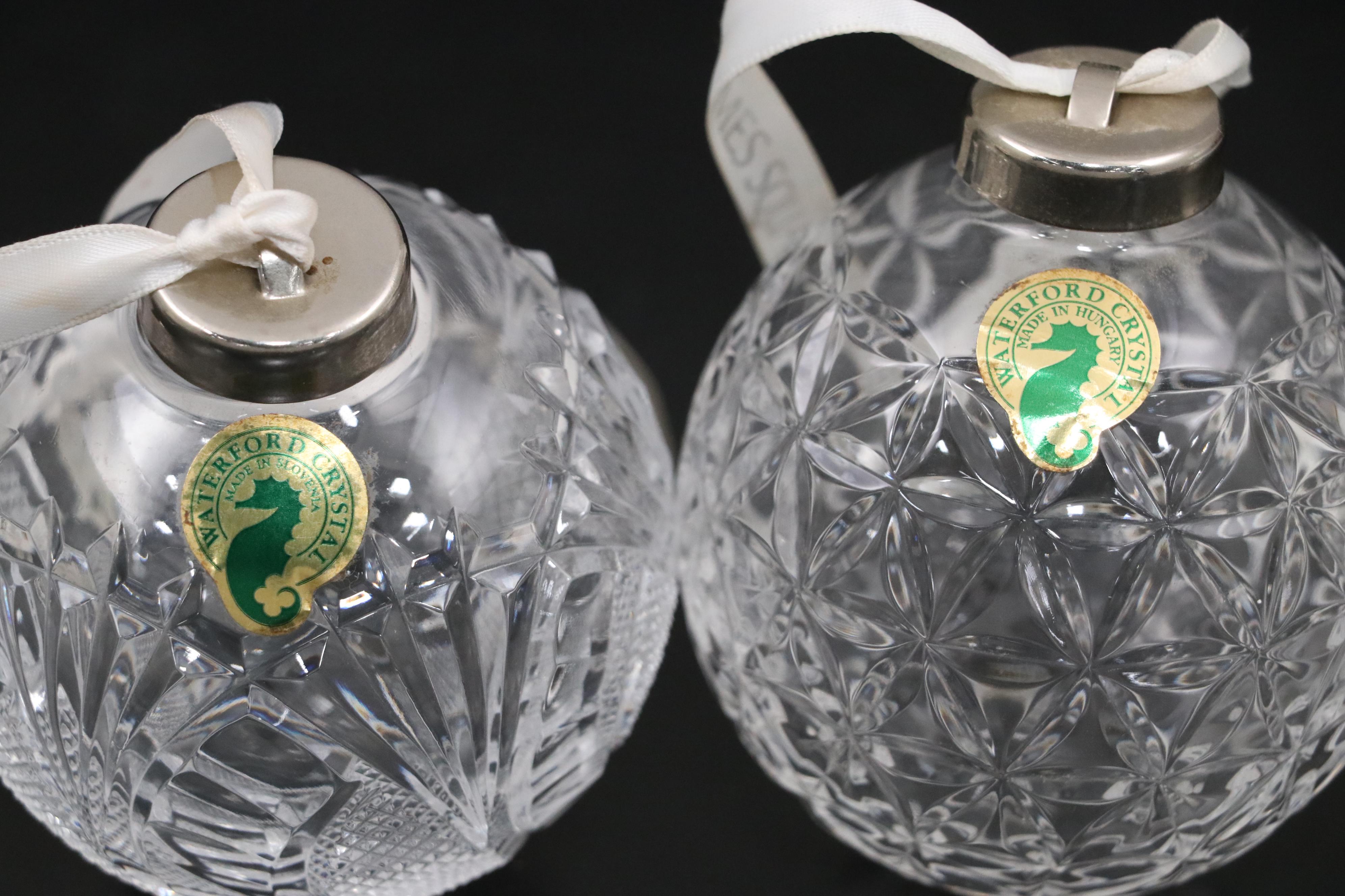 Waterford Crystal Ornaments, Frame, and Cake Knife