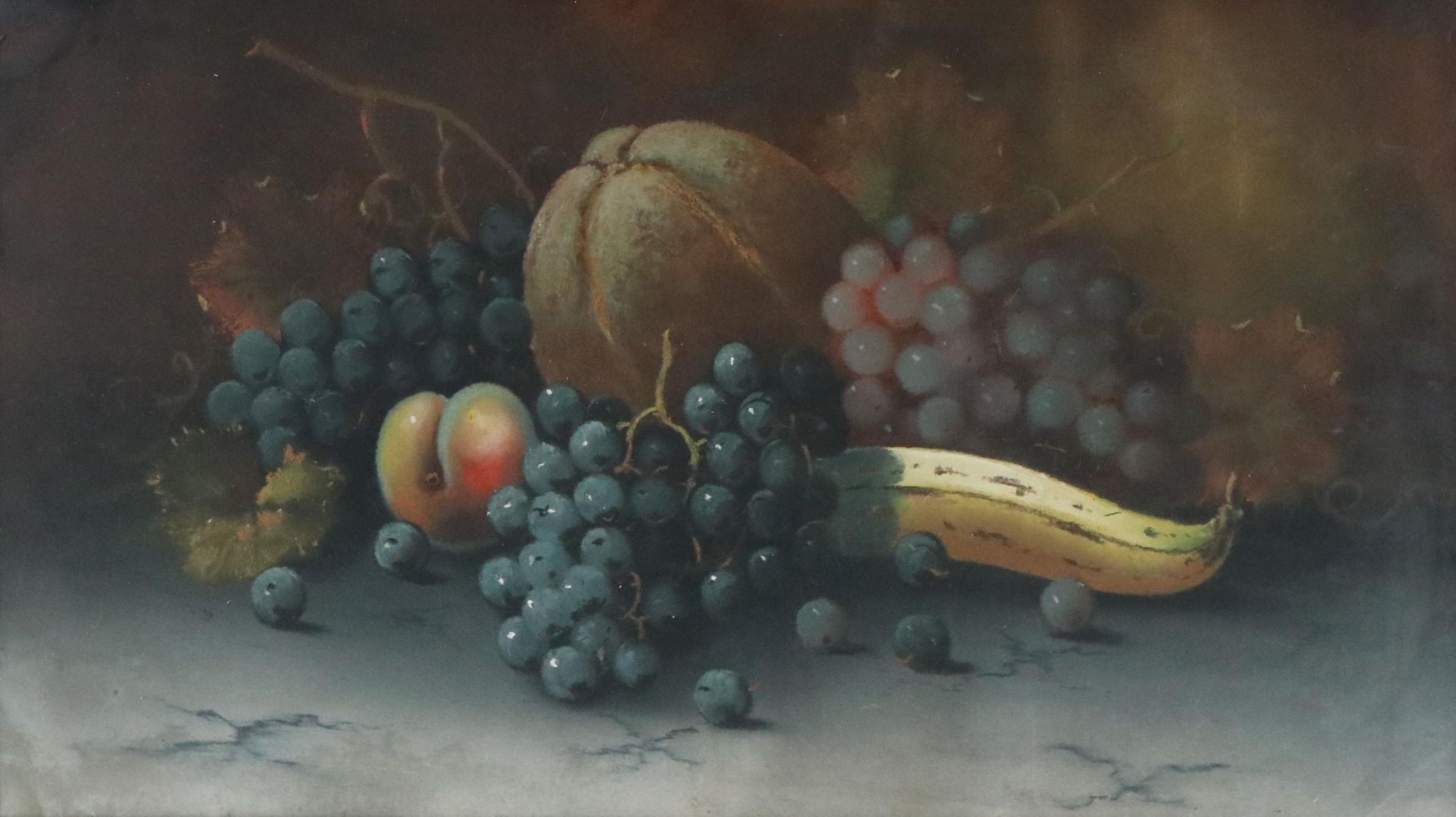 Fruit Still Life Chalk Pastel Drawing