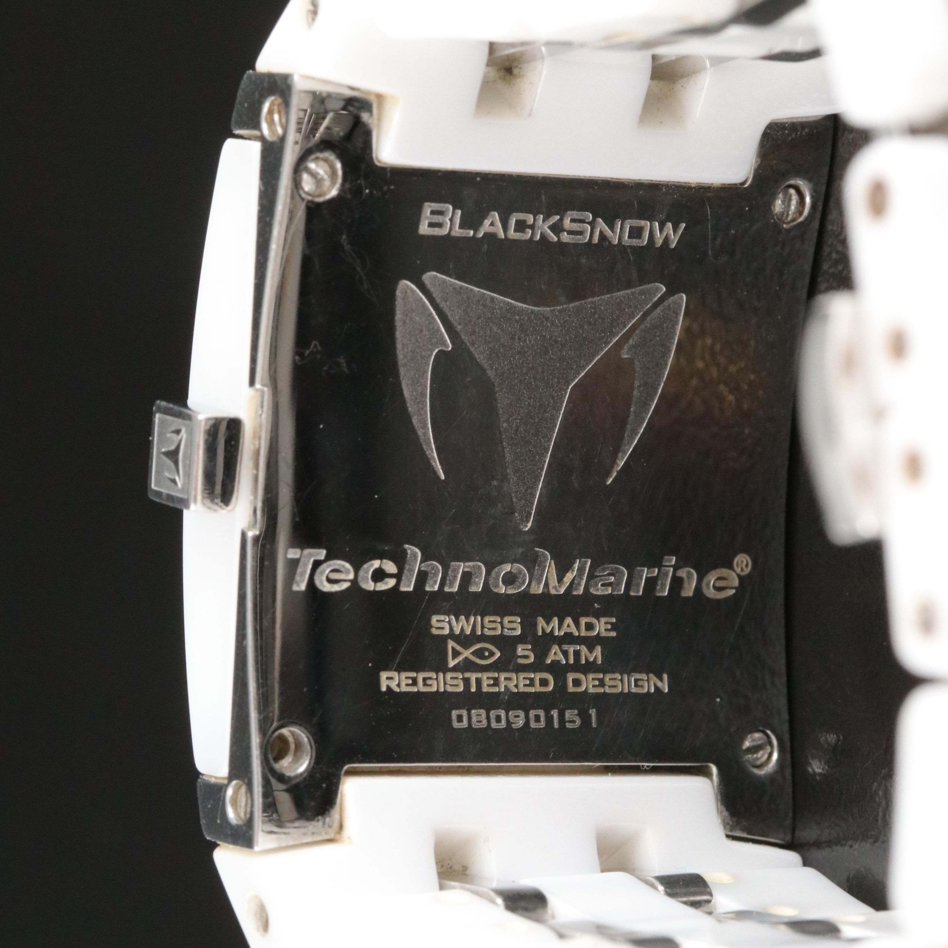 TechnoMarine Black Snow Diamond Ceramic Watch