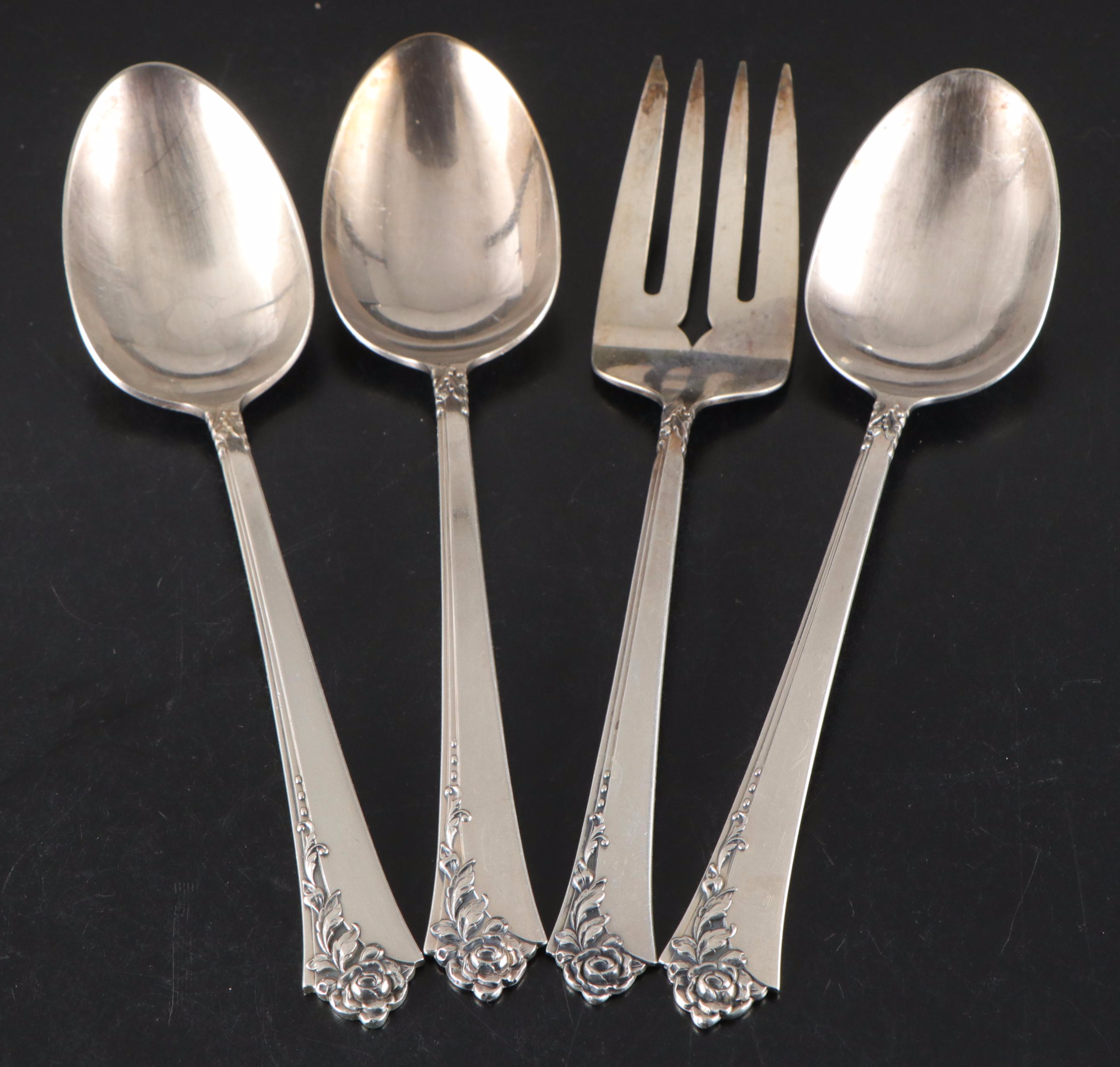 Oneida "Damask Rose" Sterling Silver Flatware, 1946-2004