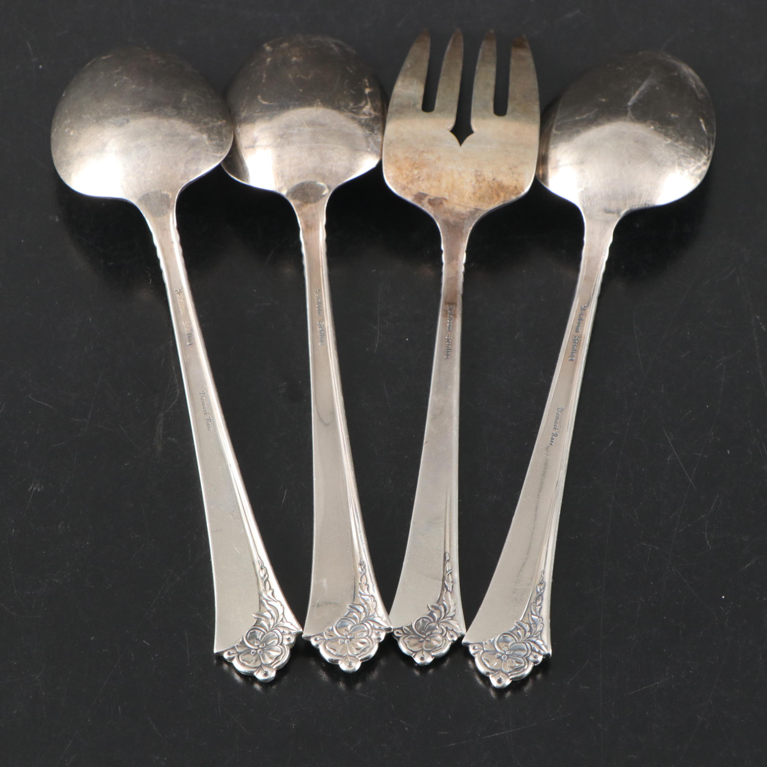 Oneida "Damask Rose" Sterling Silver Flatware, 1946-2004