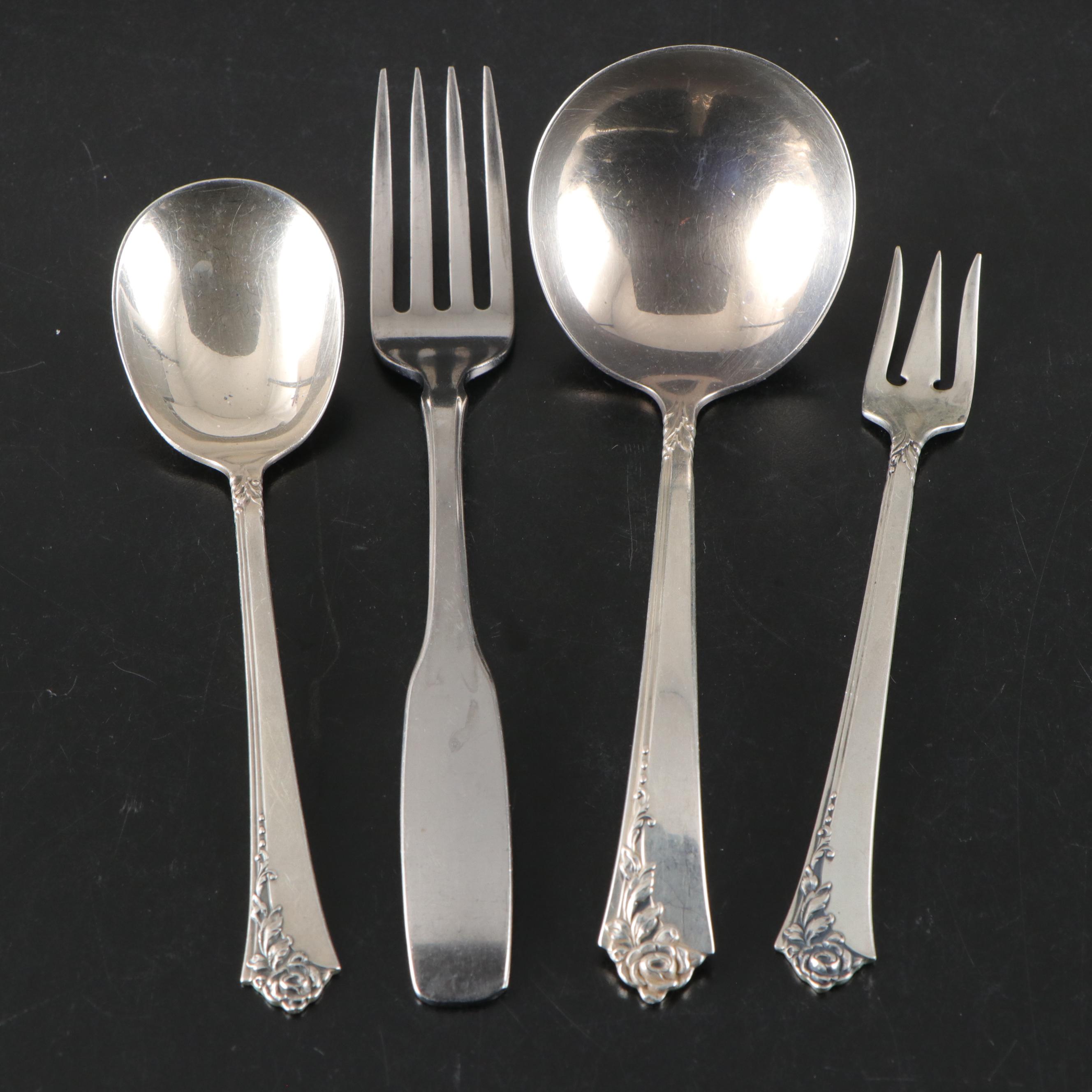 Oneida "Damask Rose" Sterling Silver Flatware, 1946-2004