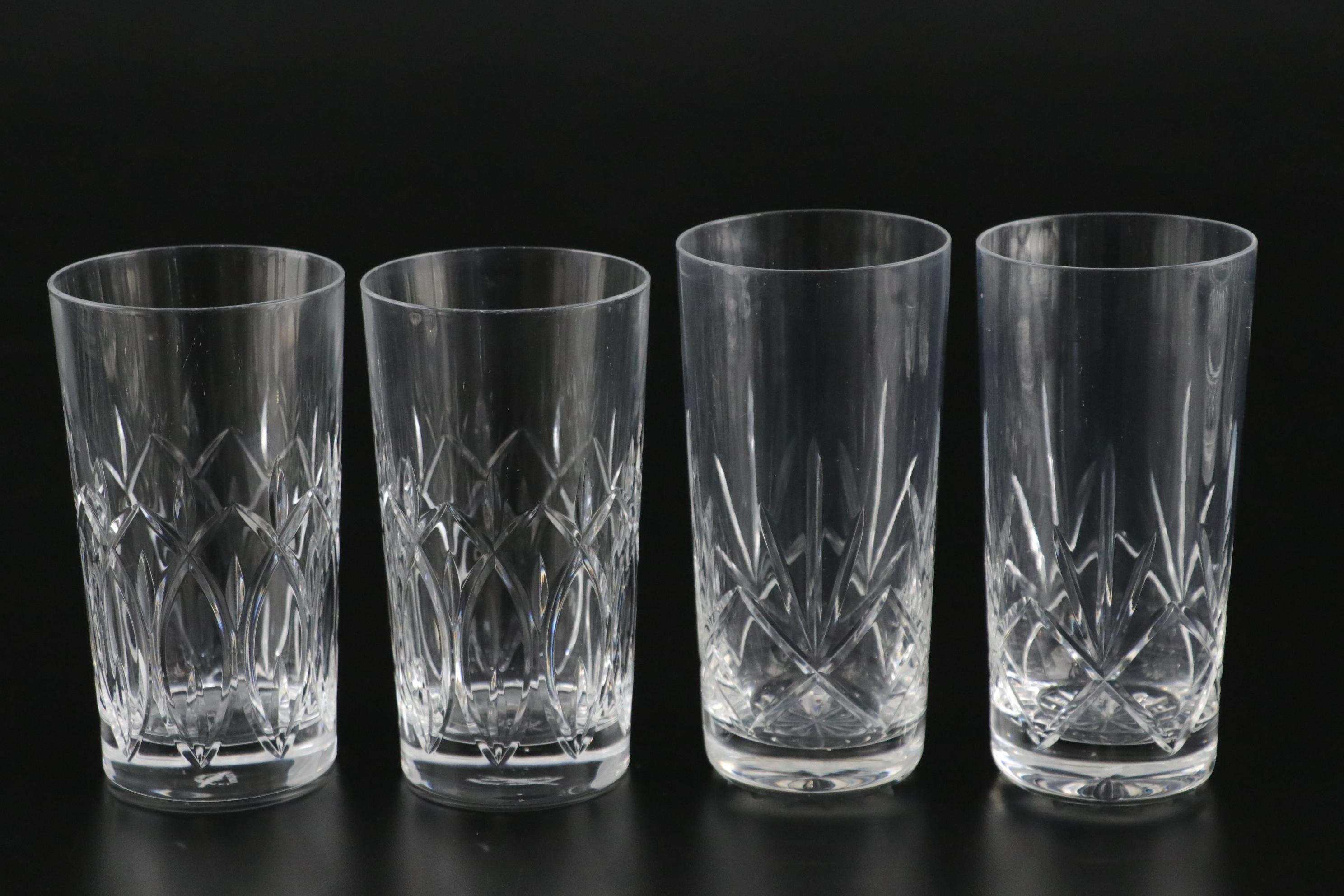 Waterford Salt & Pepper Shakers with Crystal Tumblers, Pitcher and More